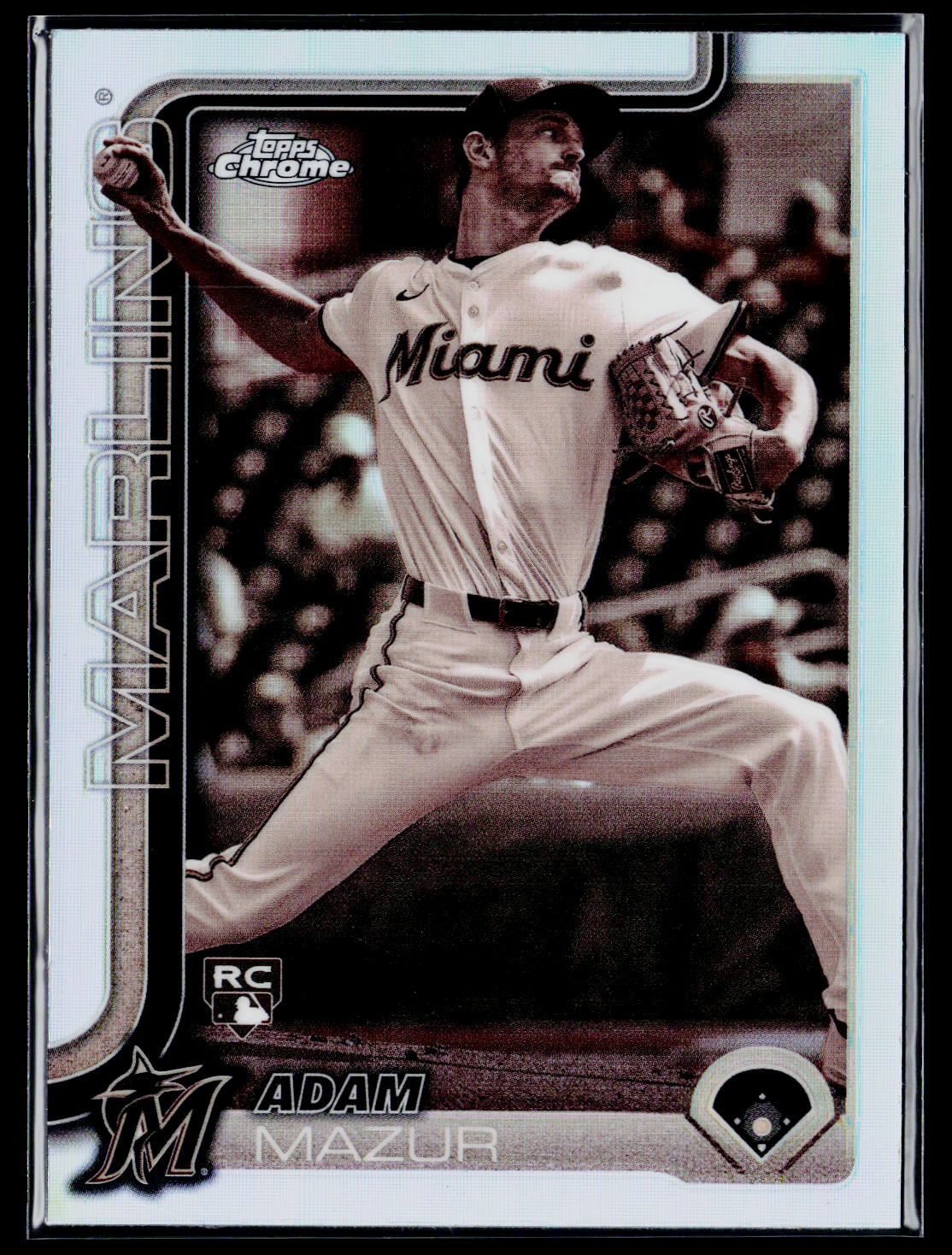 2025 Topps Chrome #157 Adam Mazur Sepia Refractors Rookie