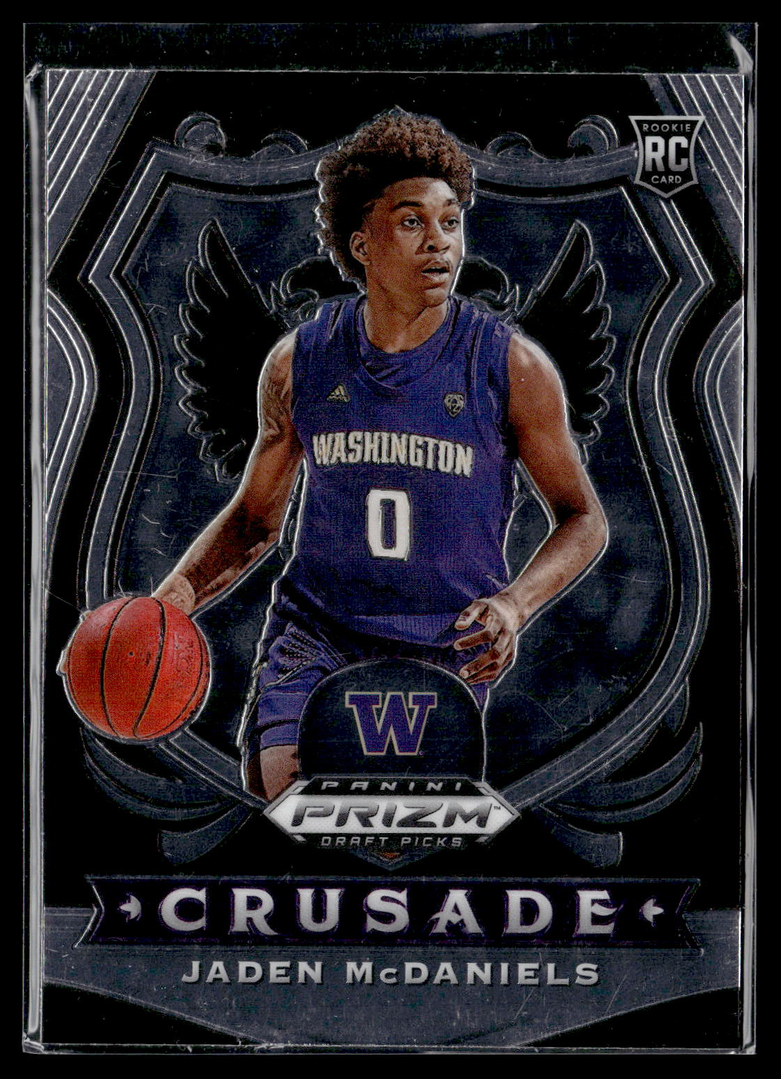 2020 Panini Prizm Draft Picks Collegiate #91 Jaden McDaniels