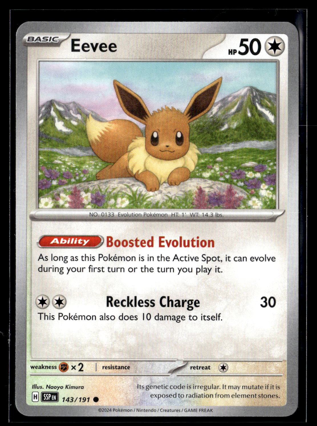 SV08: Surging Sparks #143/191 Eevee