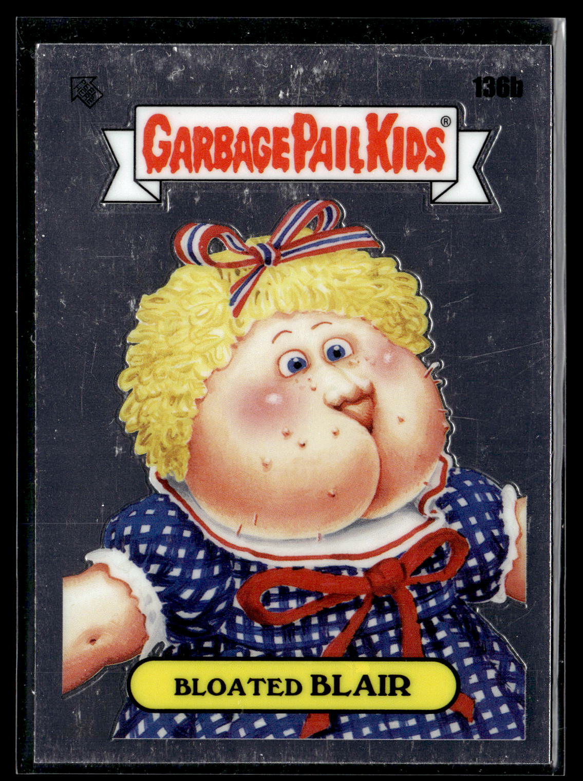 2021 Topps Chrome Garbage Pail Kids Original Series 4 #136b Bloated Blair