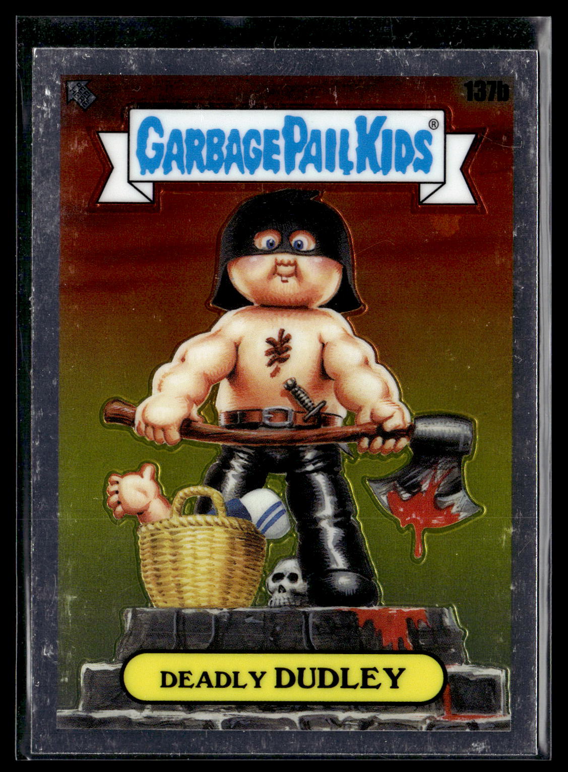 2021 Topps Chrome Garbage Pail Kids Original Series 4 #137b Deadly Dudley