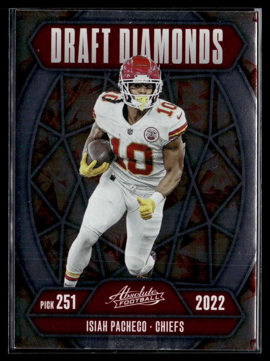 2025 Panini Absolute #DD-IPO Isiah Pacheco Draft Diamonds