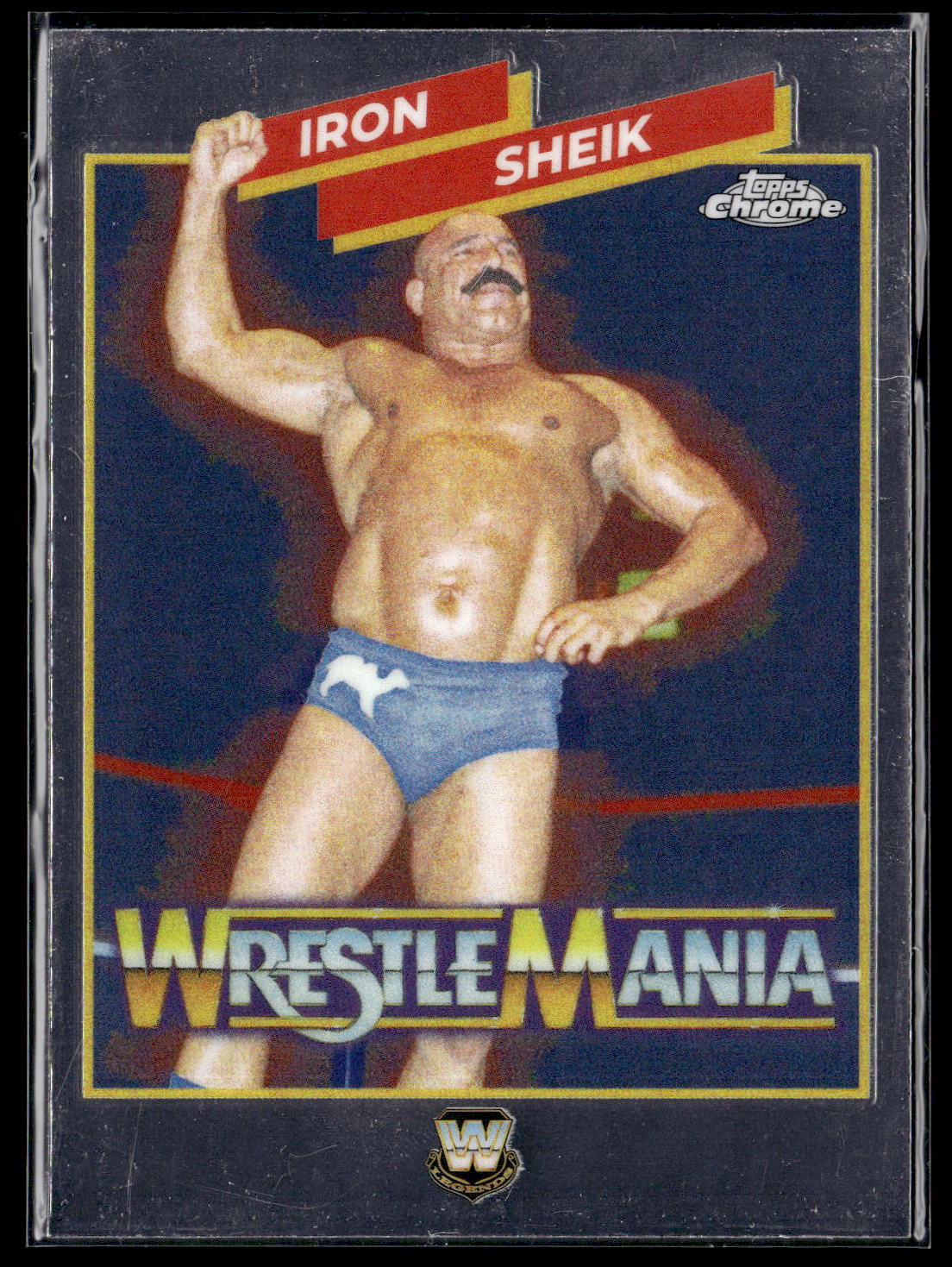 2025 Topps Chrome WWE #WM-IS Iron Sheik WrestleMania Recall