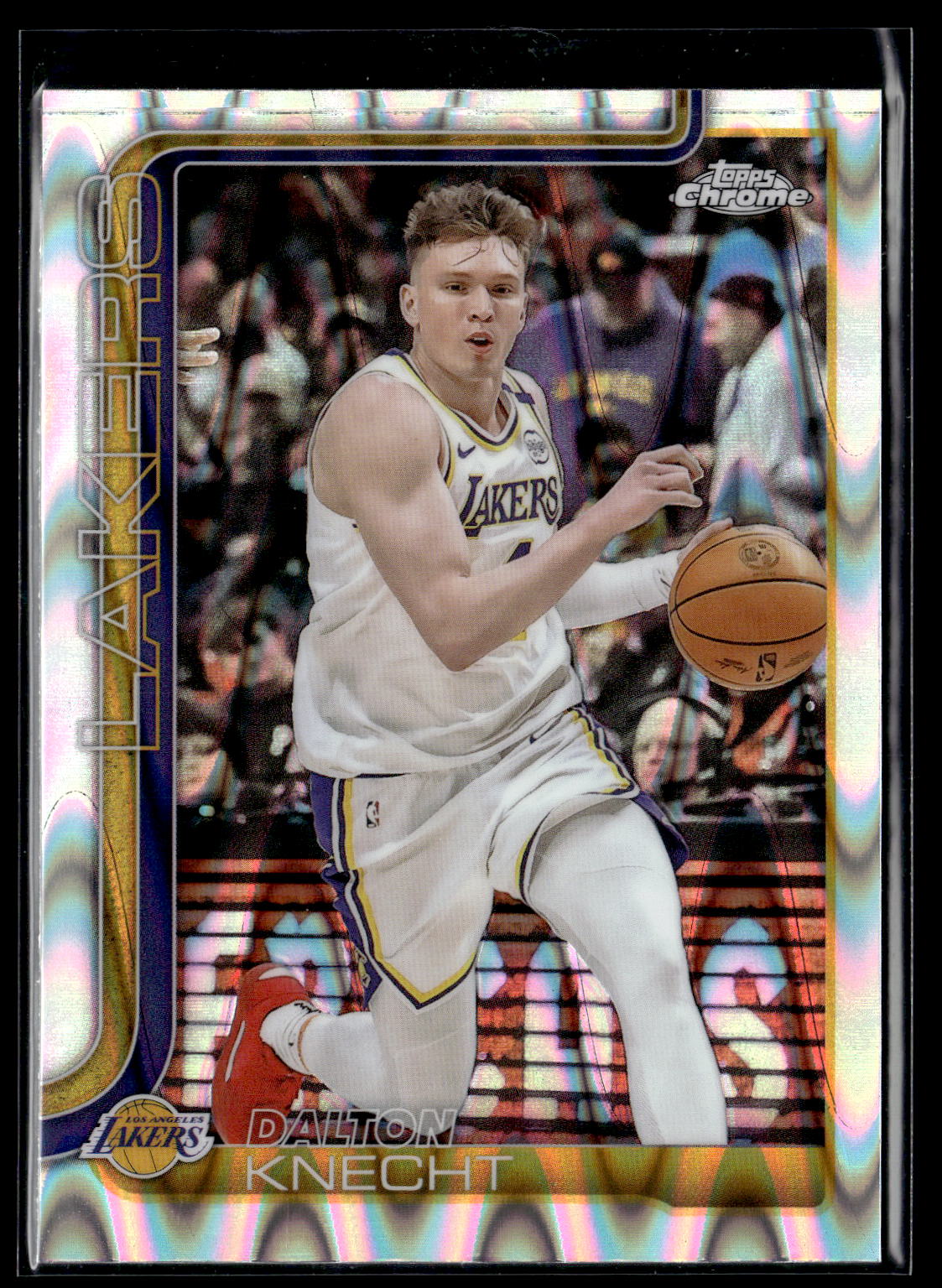 2025-26 Topps Chrome #130 Dalton Knecht RayWave Refractor