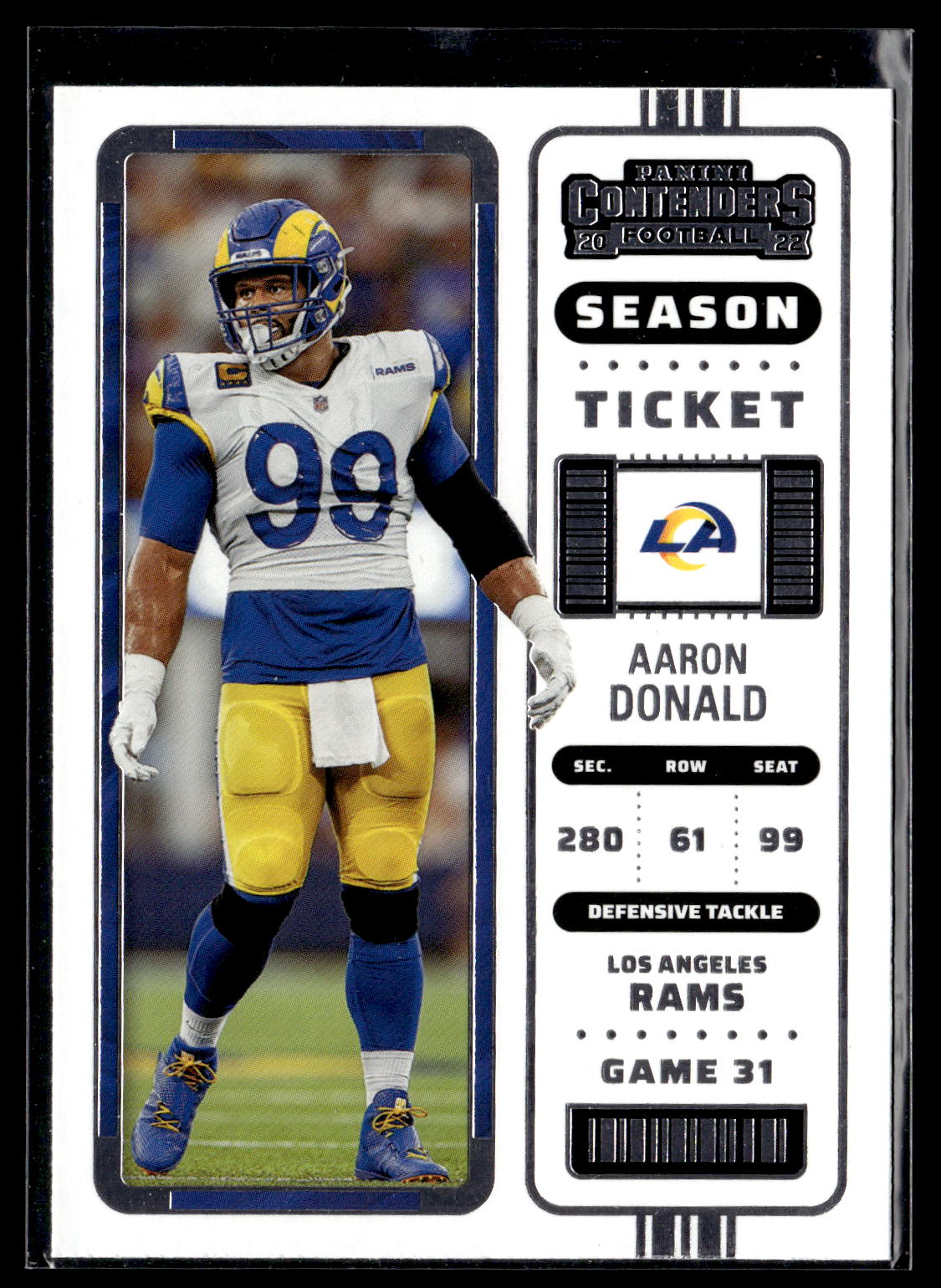 2022 Panini Contenders #50 Aaron Donald
