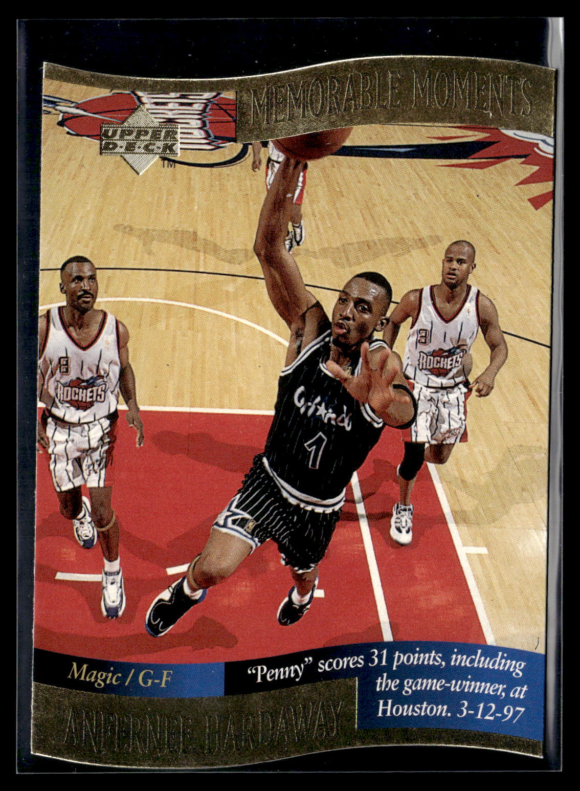 1996-97 Collector's Choice #5 Anfernee Hardaway Memorable Moments