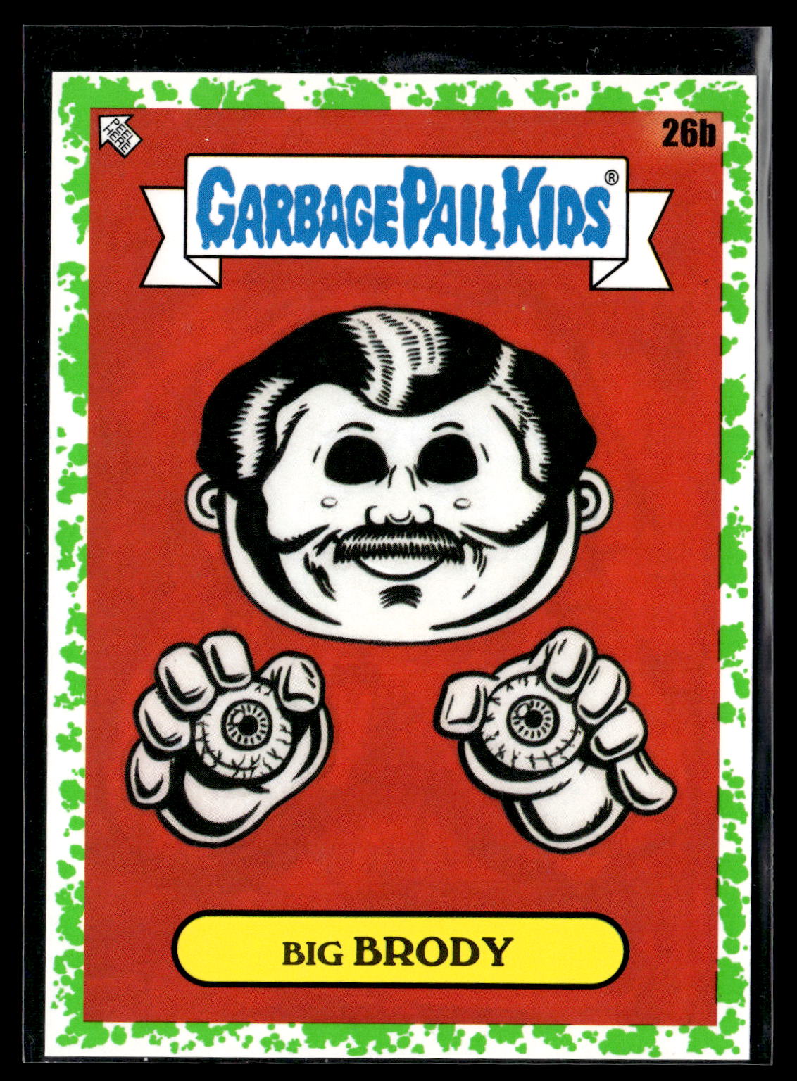 2022 Topps Garbage Pail Kids: Book Worms #26b Big Brody Booger Green