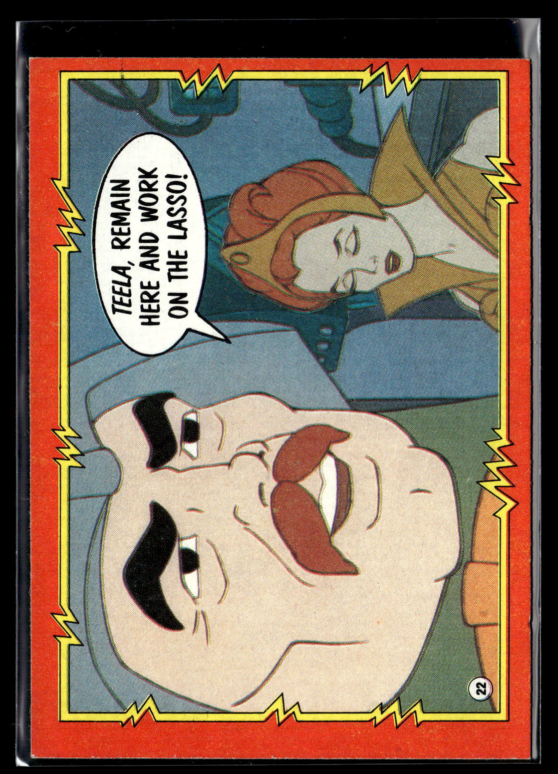1984 Topps Masters of the Universe #22 No Adventure for Teela?