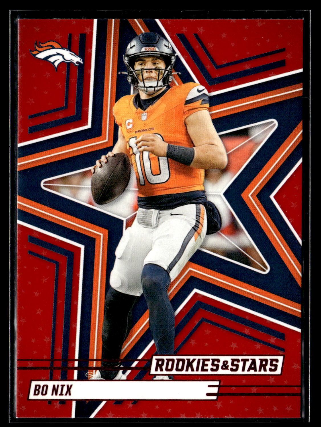2025 Panini Rookies & Stars #4 Bo Nix Red