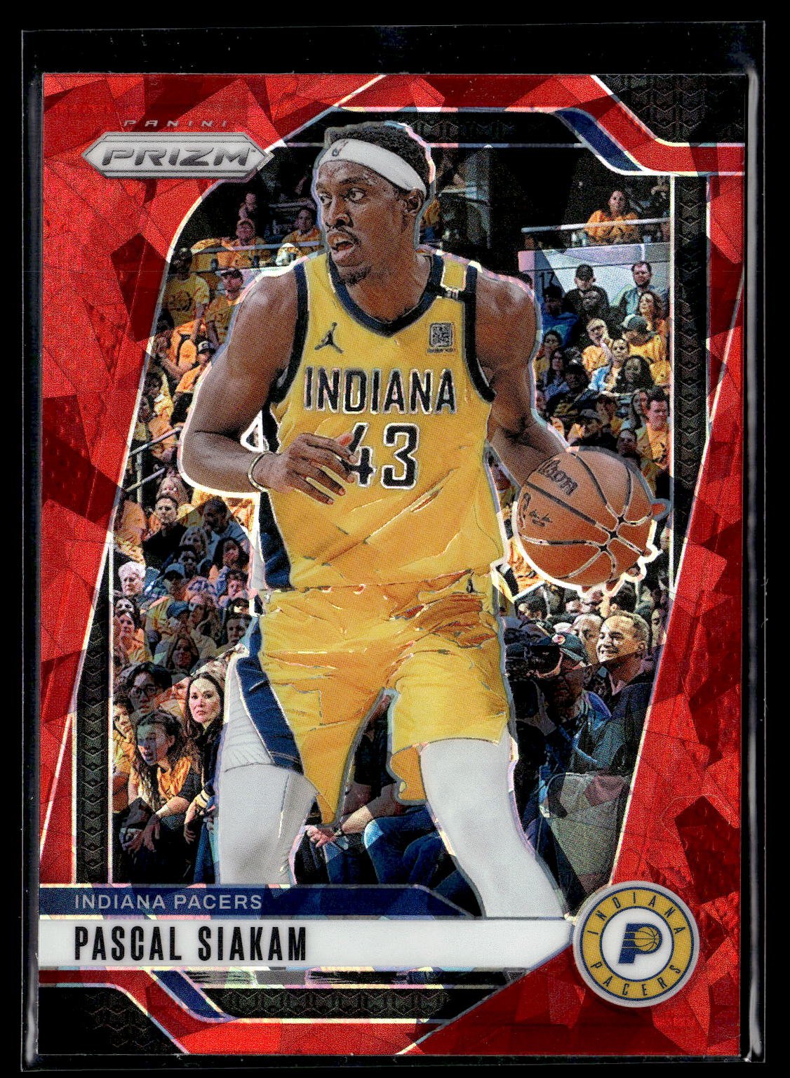 2024-25 Panini Prizm #62 Pascal Siakam Prizms Red Ice