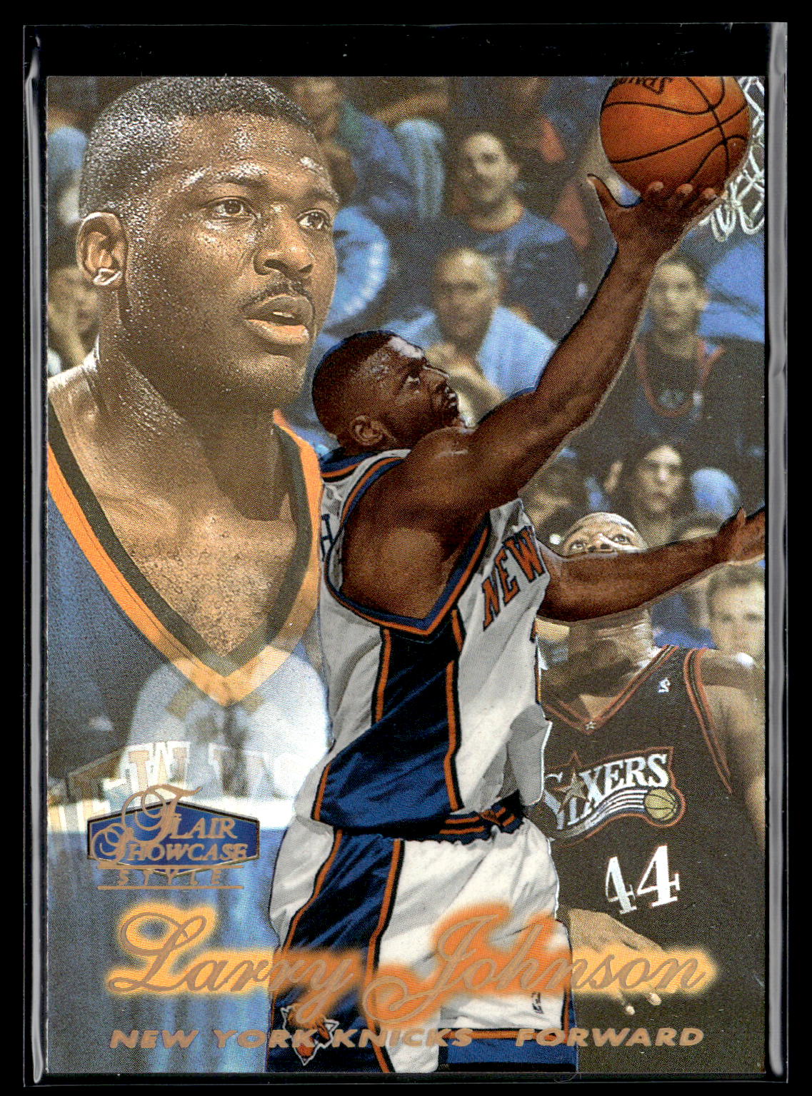 1997-98 Flair Showcase #75 Larry Johnson Flair Showcase Row 2