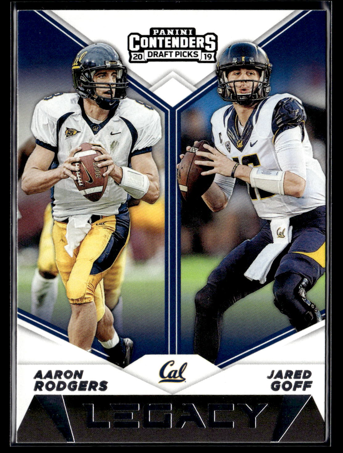 2019 Panini Contenders Draft Picks Collegiate #7 Rodgers / Goff Legacy