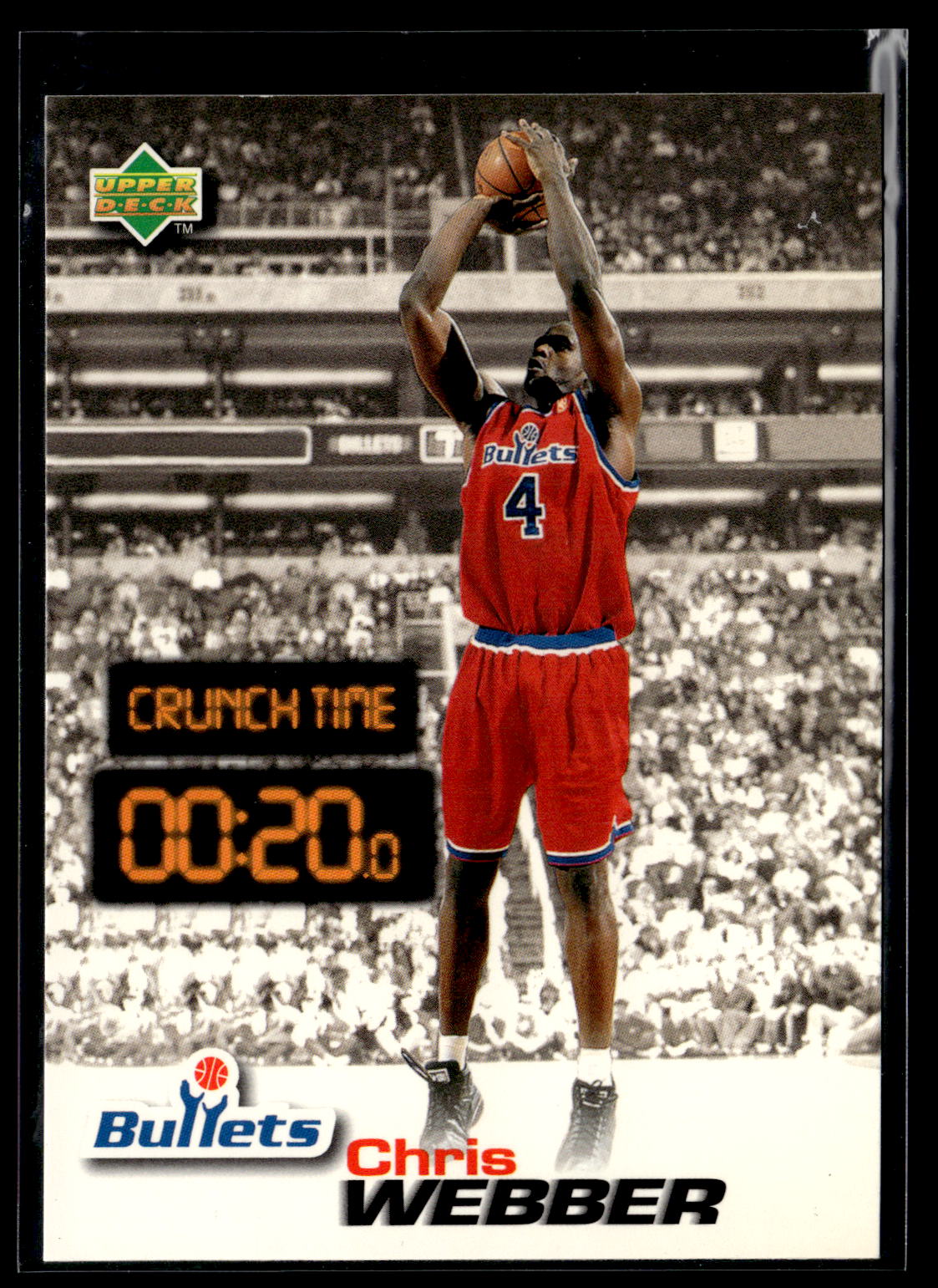 1997 Upper Deck Nestle Crunch Time #CT04 Chris Webber
