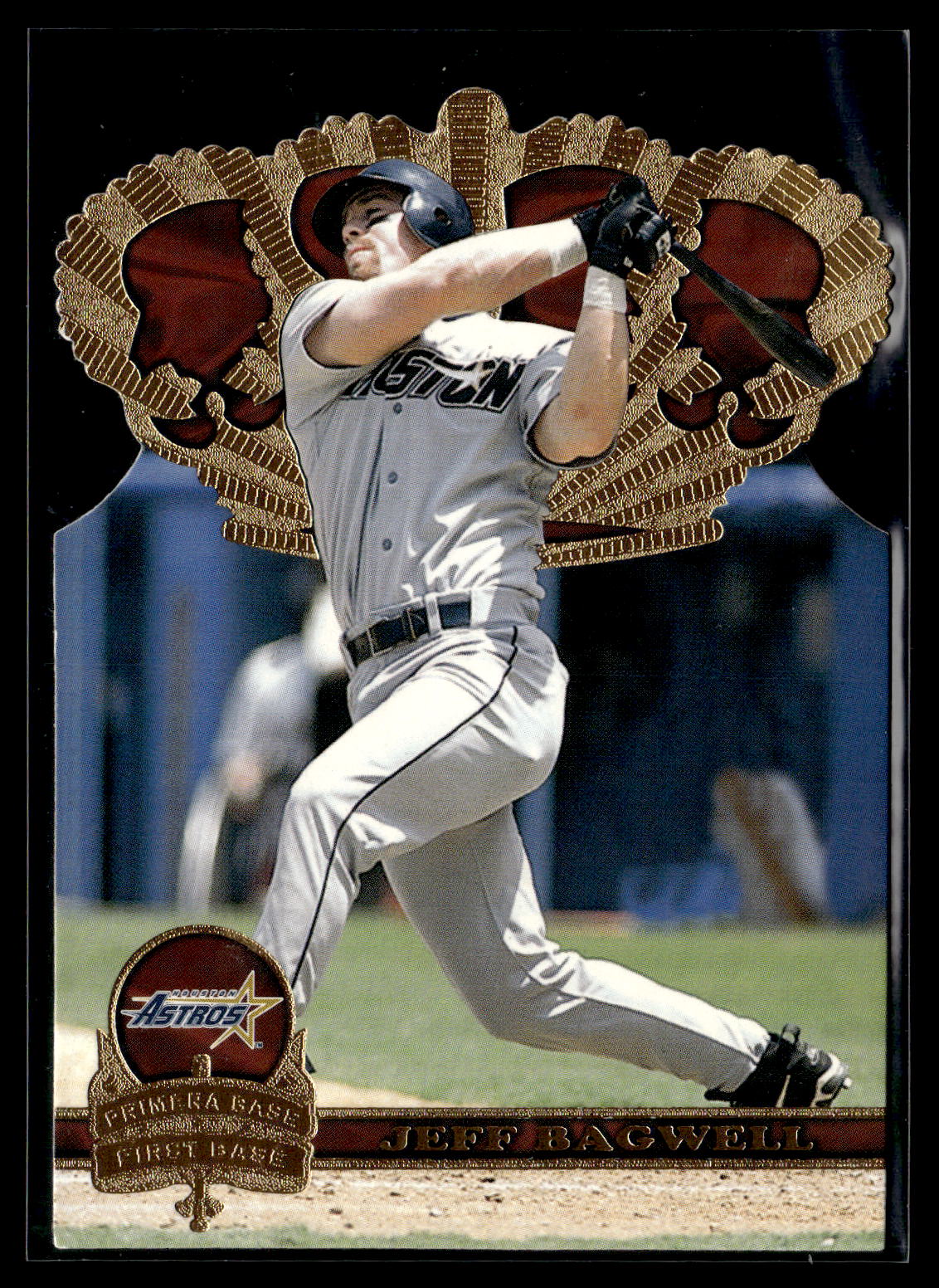 1997 Pacific Crown Collection #GC28 Jeff Bagwell Gold Crown Die Cuts