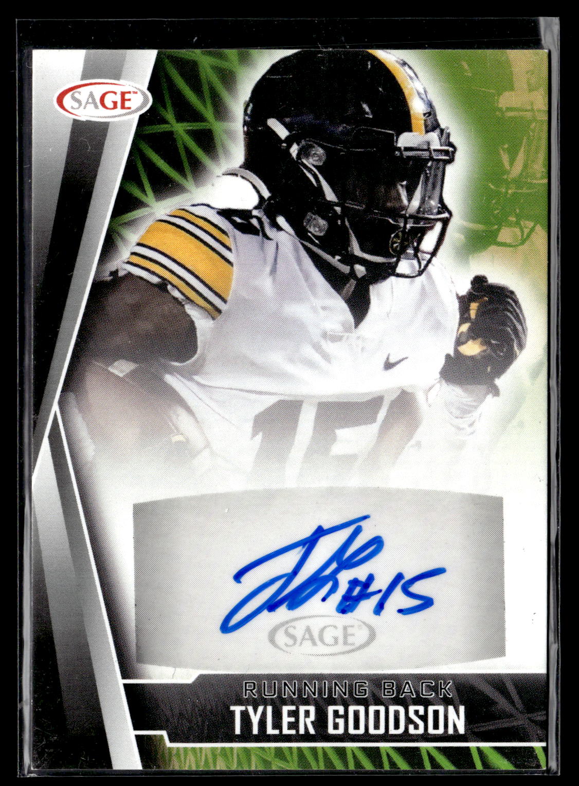 2022 SAGE #A-TG Tyler Goodson Autographs Black