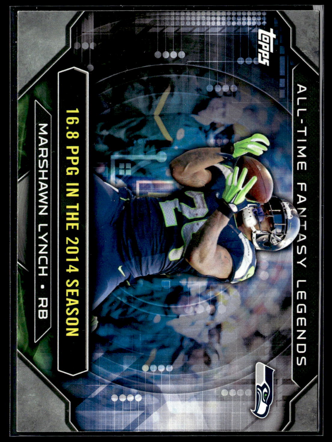 2015 Topps #ATFL-ML Marshawn Lynch All Time Fantasy Legends