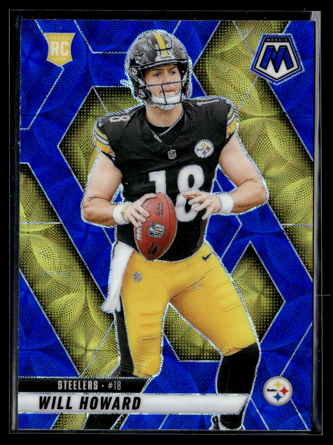 2025 Panini Mosaic #318 Will Howard Blue Scope Rookie