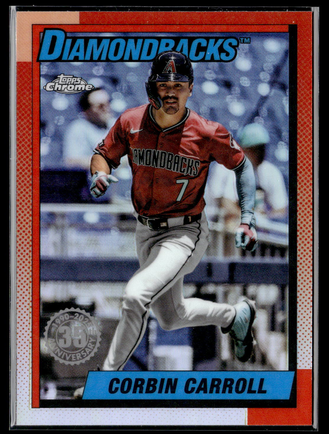 2025 Topps Chrome Update #90CU-12 Corbin Carroll 1990 Topps Chrome