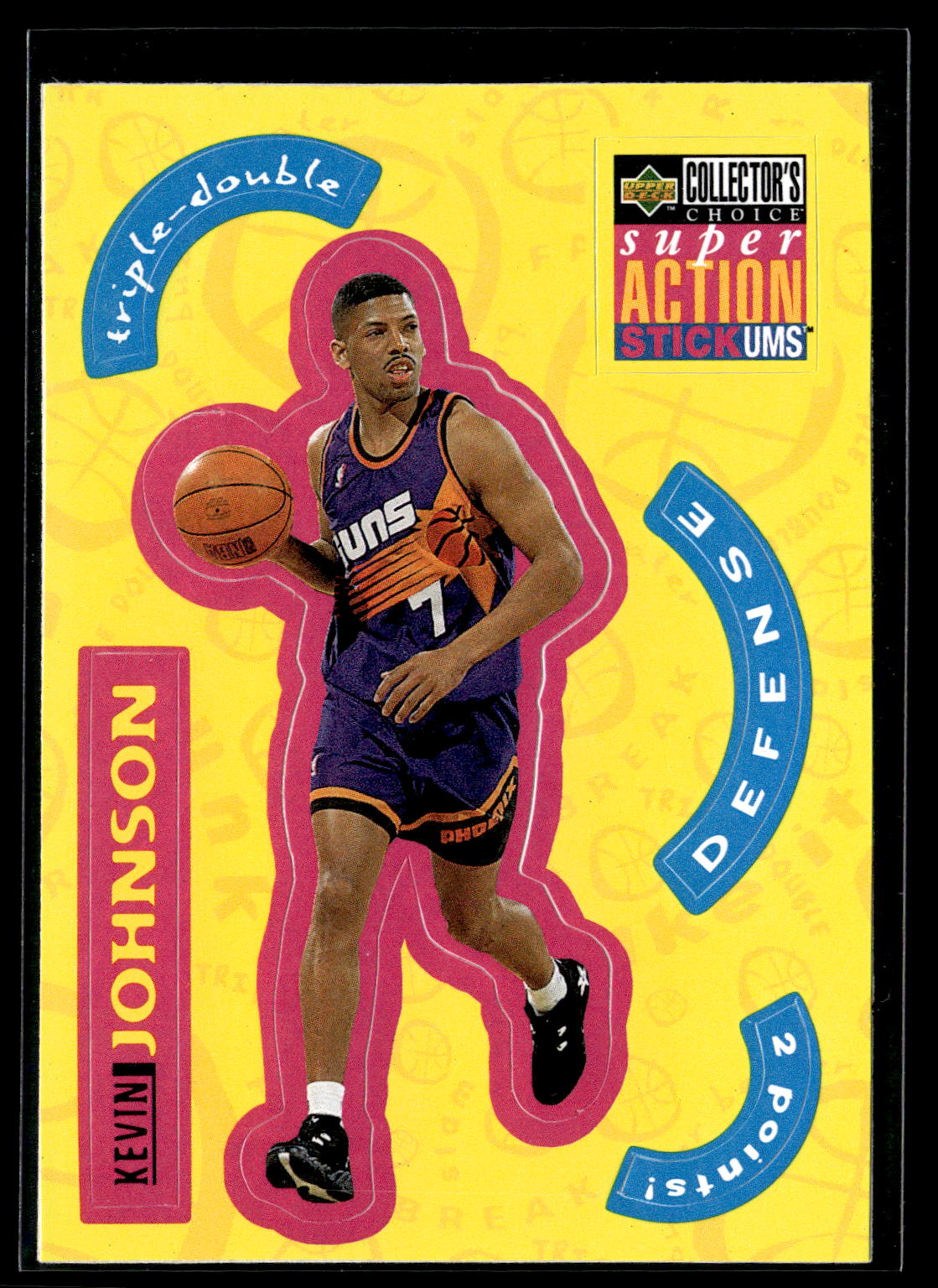 1996-97 Collector's Choice #S21 Kevin Johnson Super Action Stick 'Ums S2