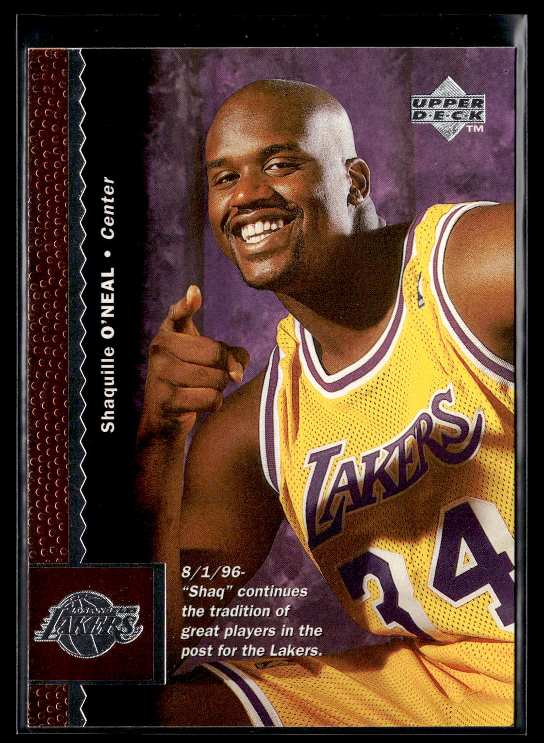 1996-97 Upper Deck #61 Shaquille O'Neal