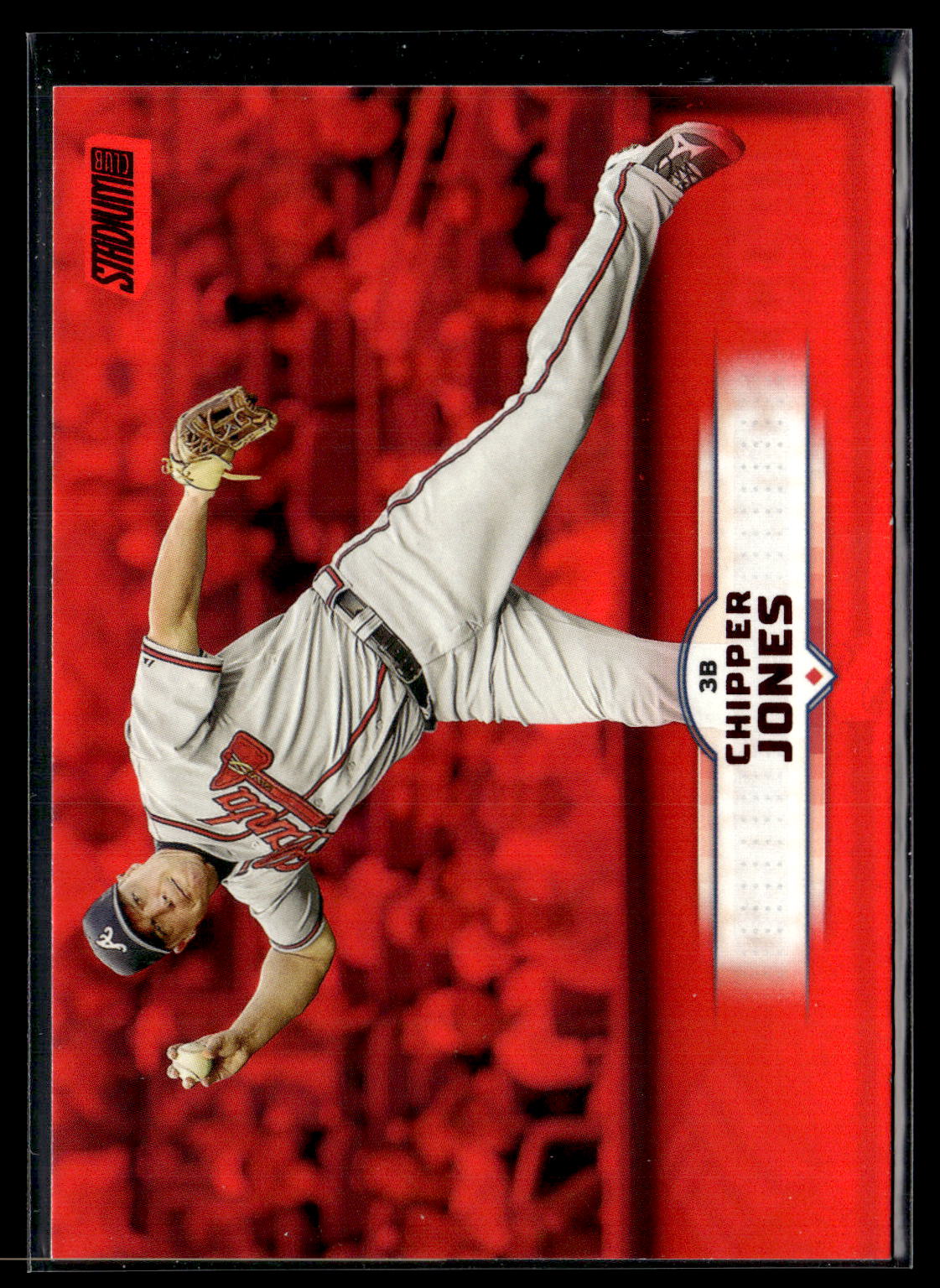 2025 Stadium Club #84 Chipper Jones Red Foil