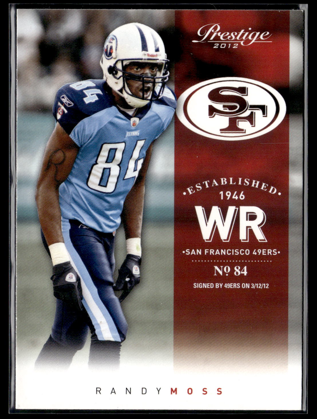 2012 Panini Prestige #38 Randy Moss