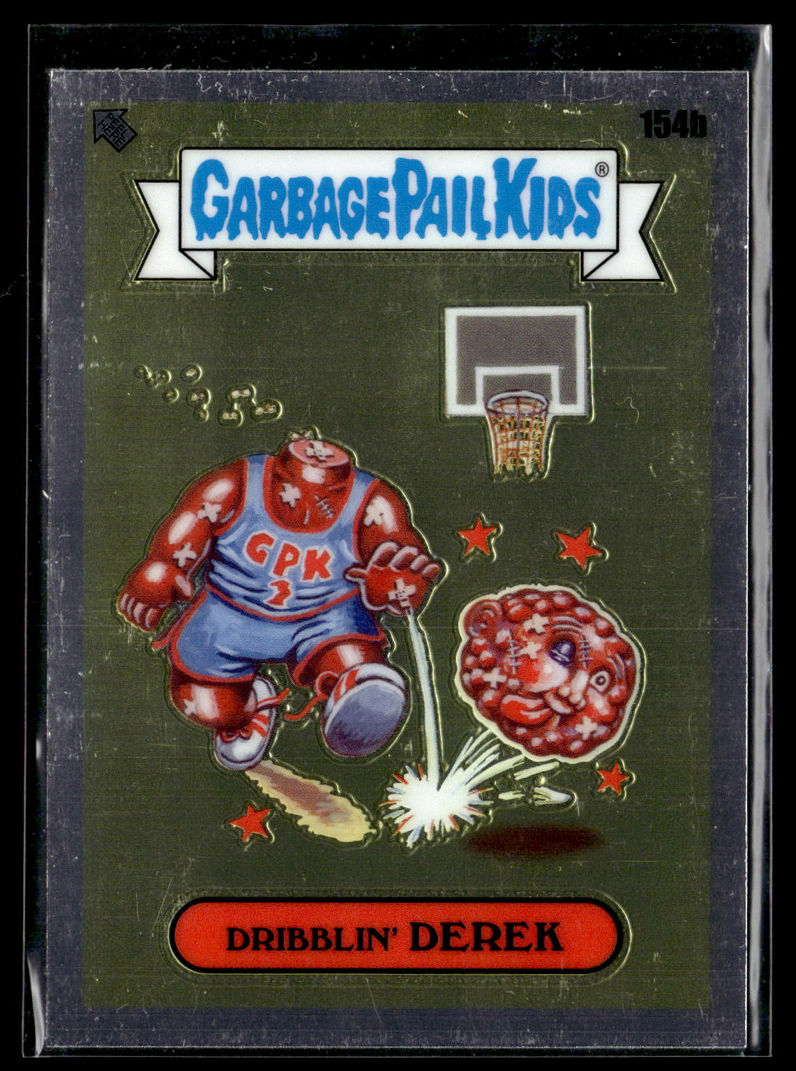 2021 Topps Chrome Garbage Pail Kids Original Series 4 #154b Dribblin' Derek