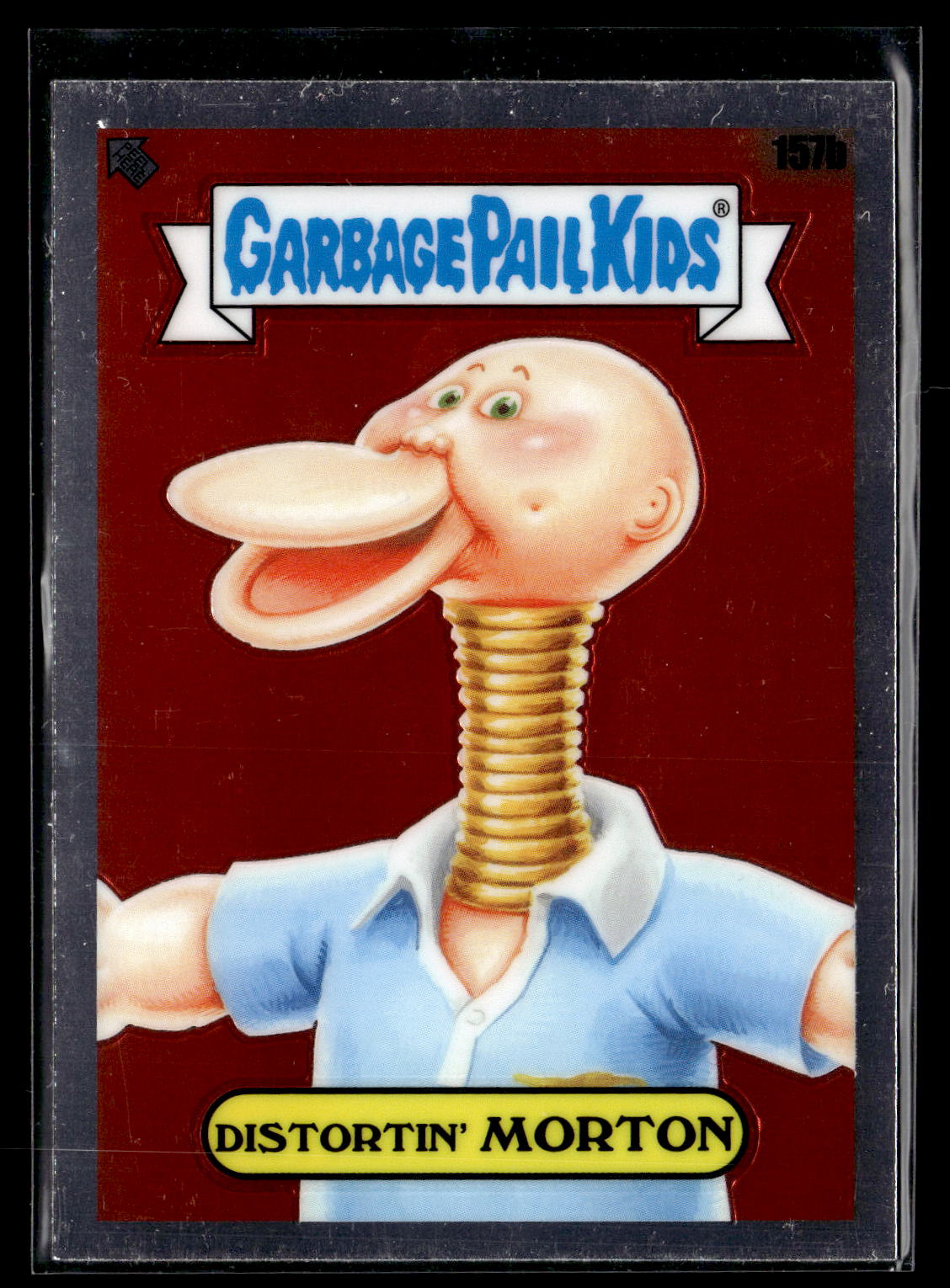 2021 Topps Chrome Garbage Pail Kids Original Series 4 #157b Distortin' Morton