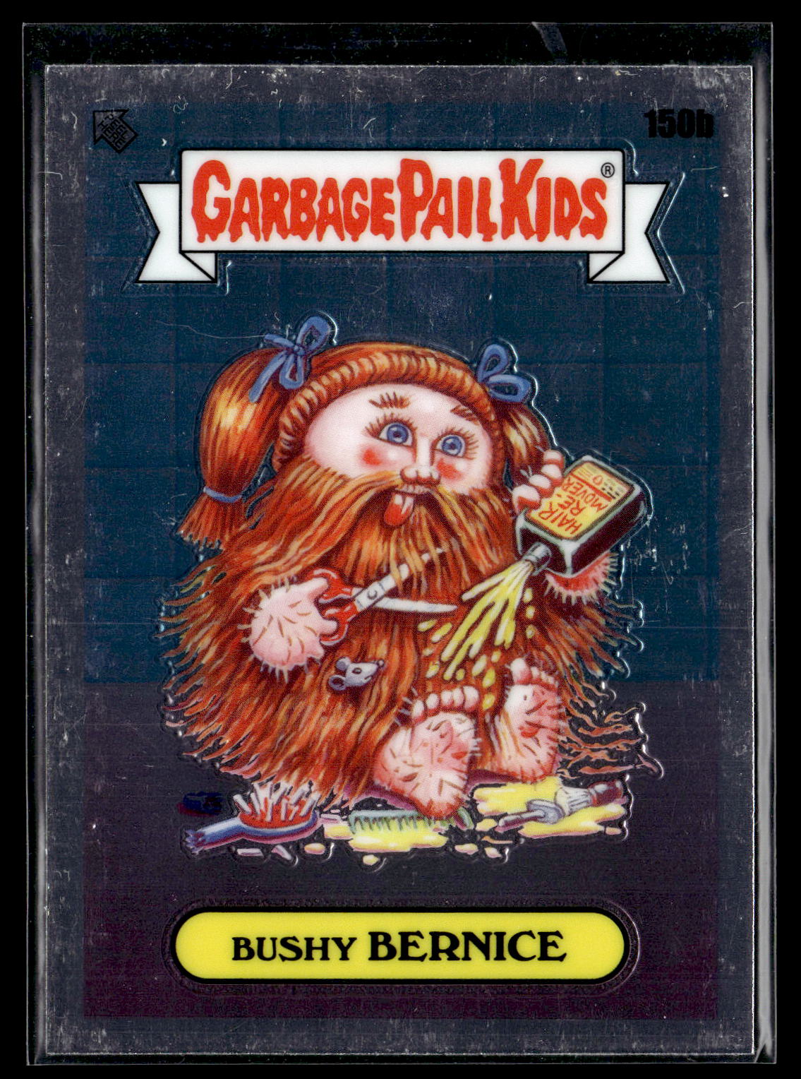 2021 Topps Chrome Garbage Pail Kids Original Series 4 #150b Bushy Bernice