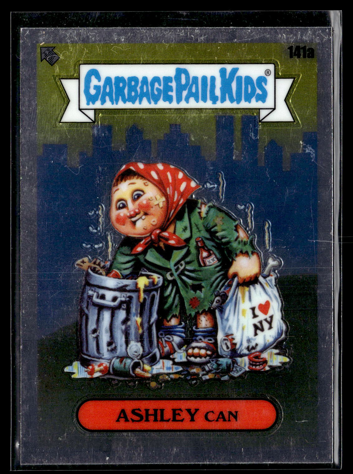 2021 Topps Chrome Garbage Pail Kids Original Series 4 #141a Ashley Can