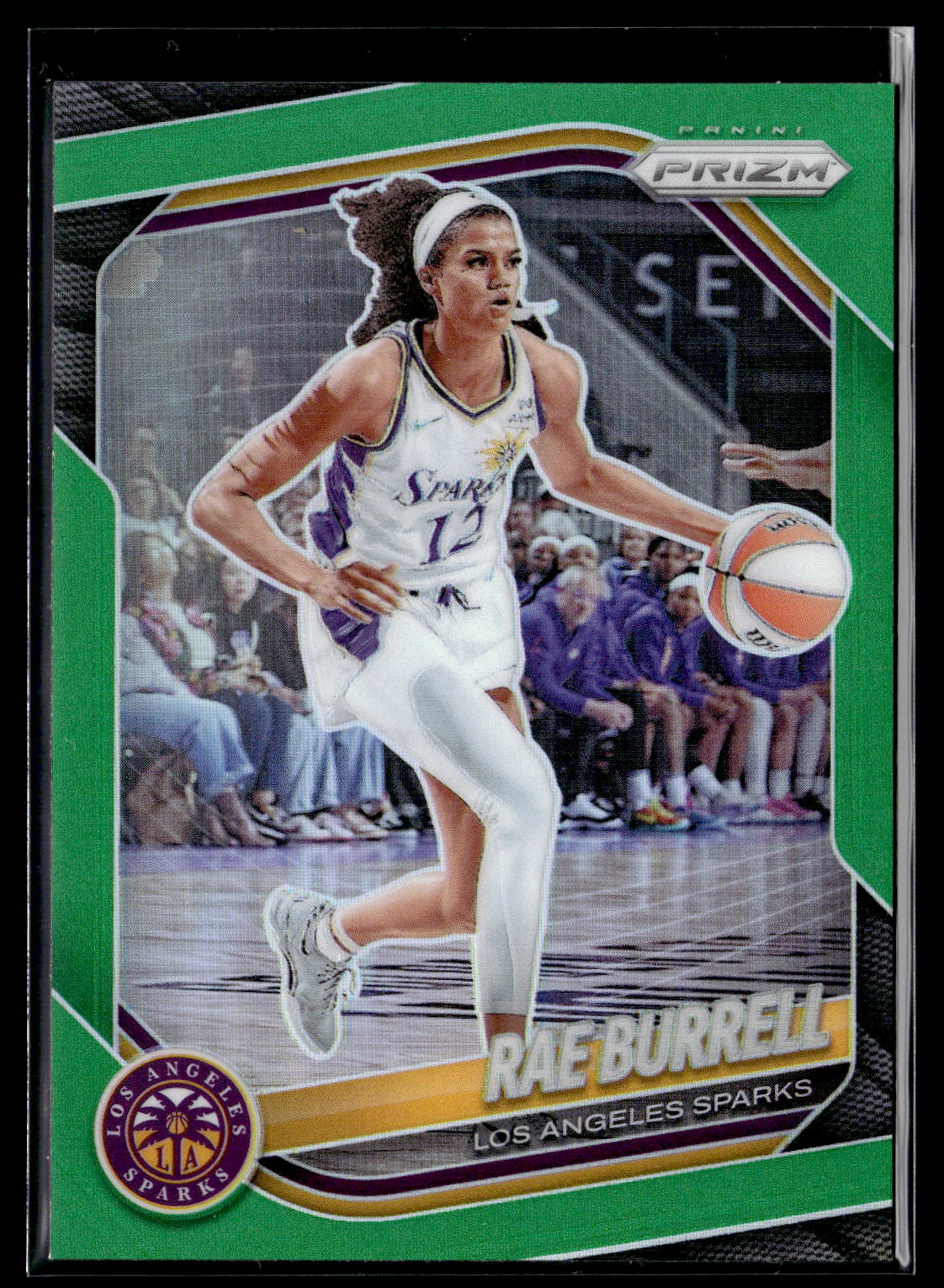 2025 Panini Prizm WNBA #25 Rae Burrell Green Prizms