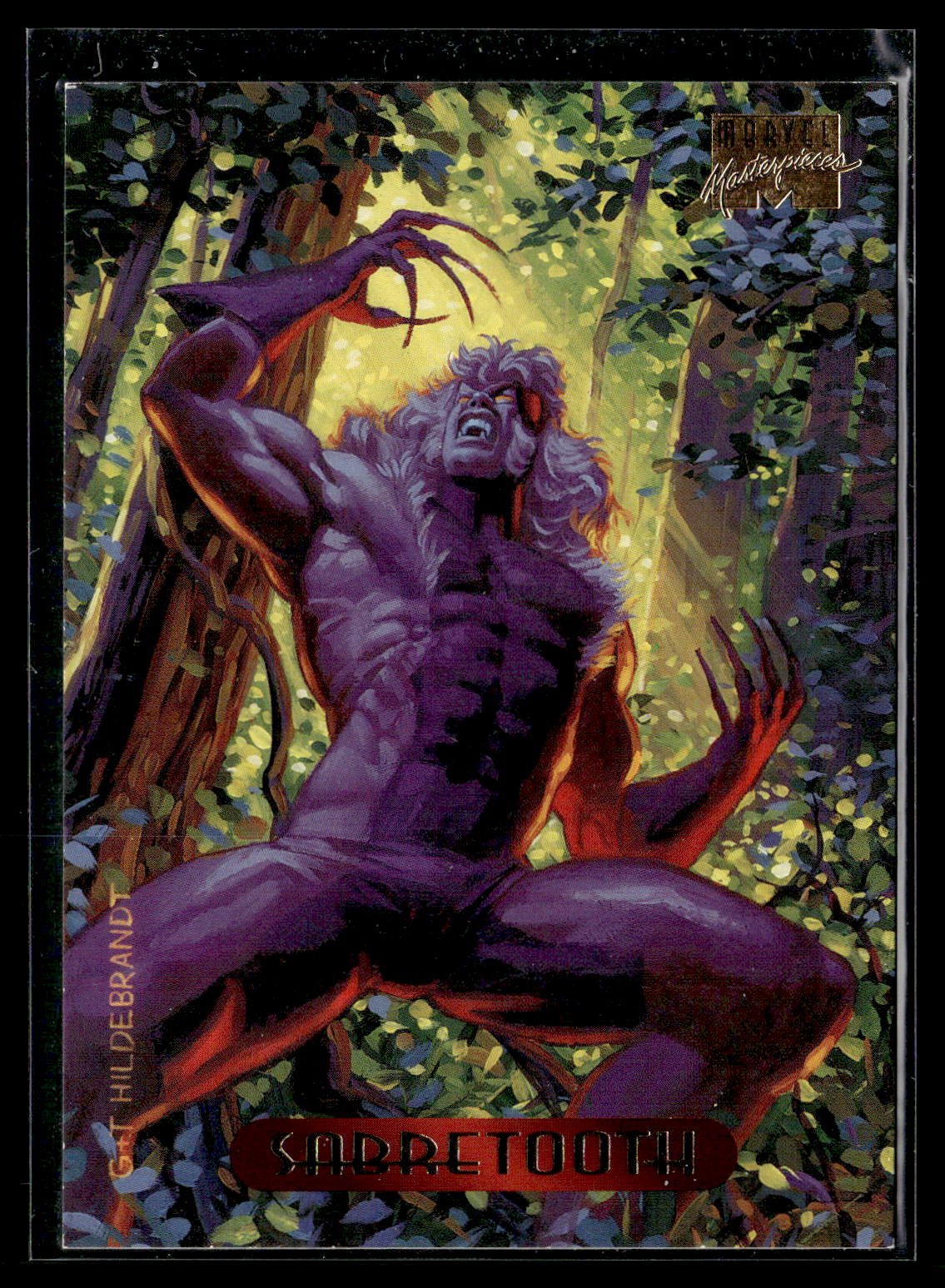 1994 Fleer Marvel Masterpieces Hildebrandt Brothers #102 Sabretooth