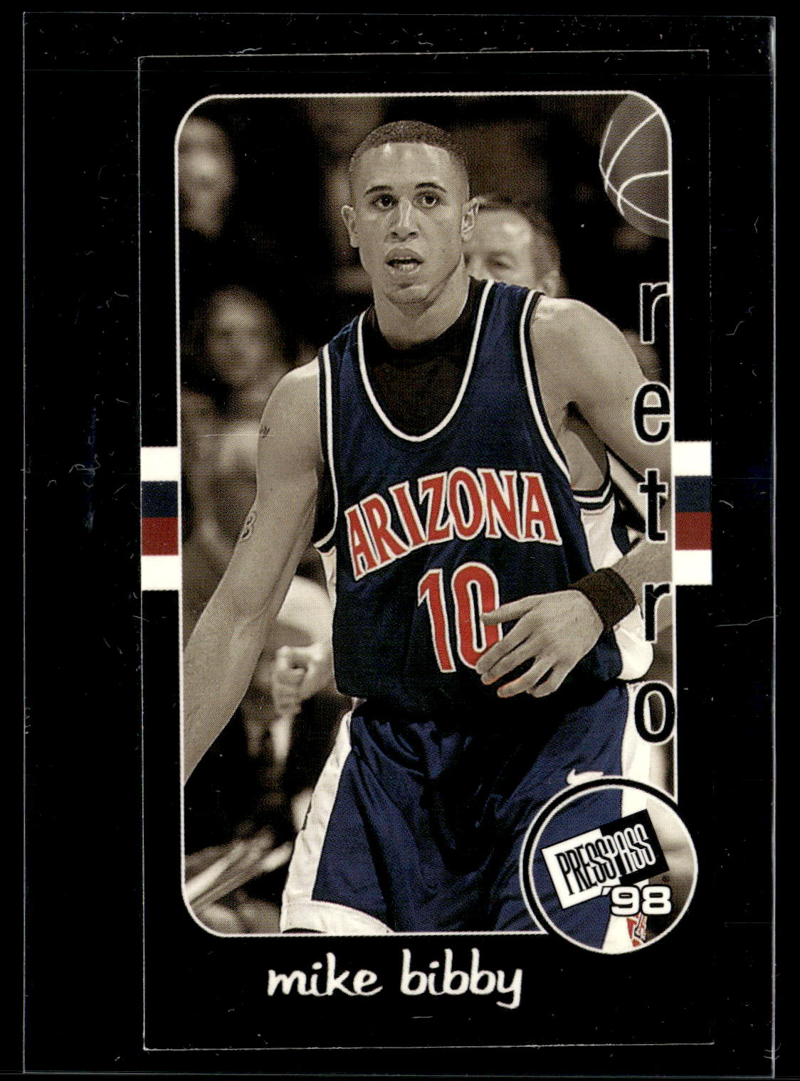 1998 Press Pass Double Threat #RT-2 Mike Bibby Retros