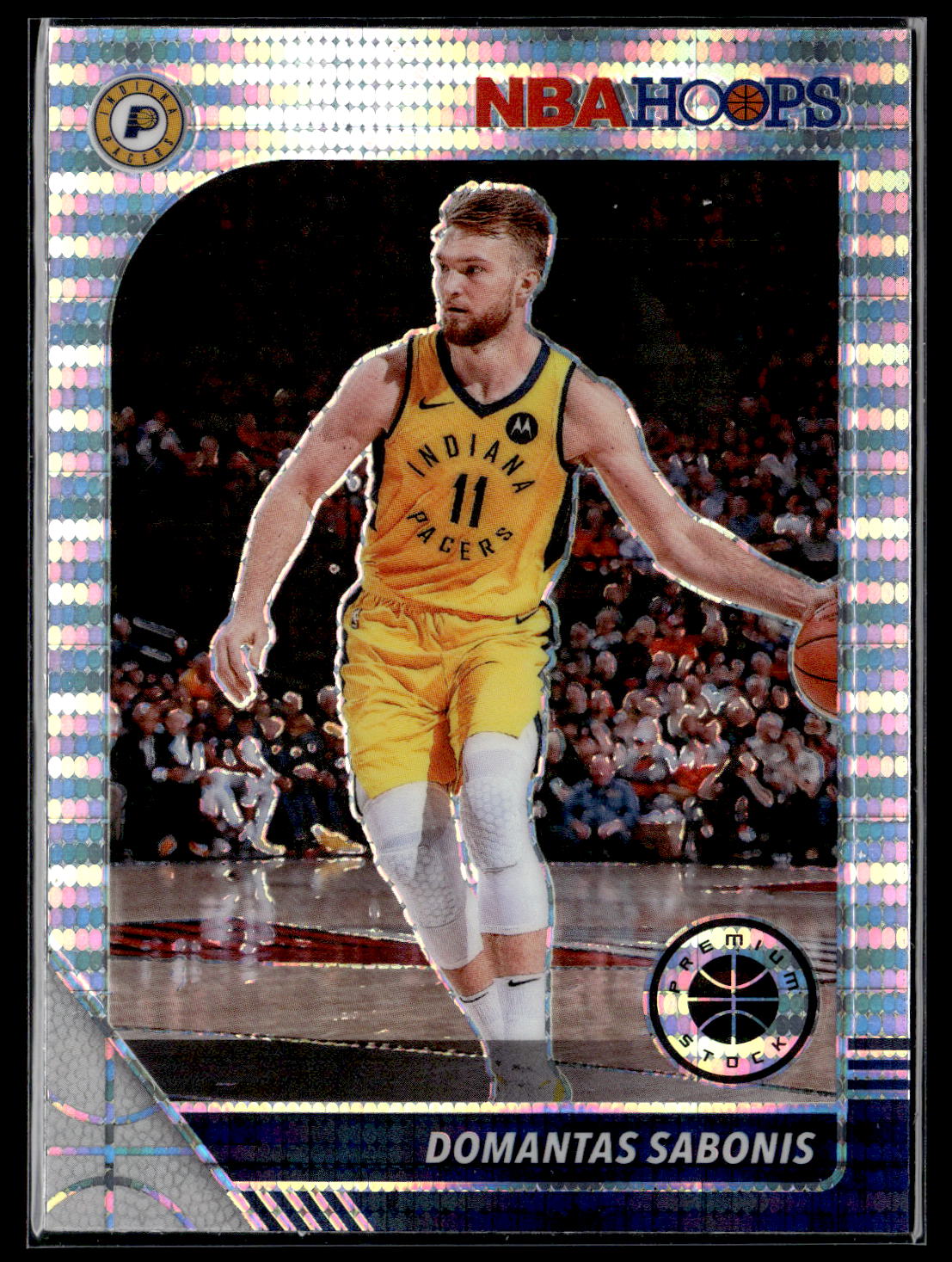 2019-20 Hoops Premium Stock #76 Domantas Sabonis Prizms Pulsar
