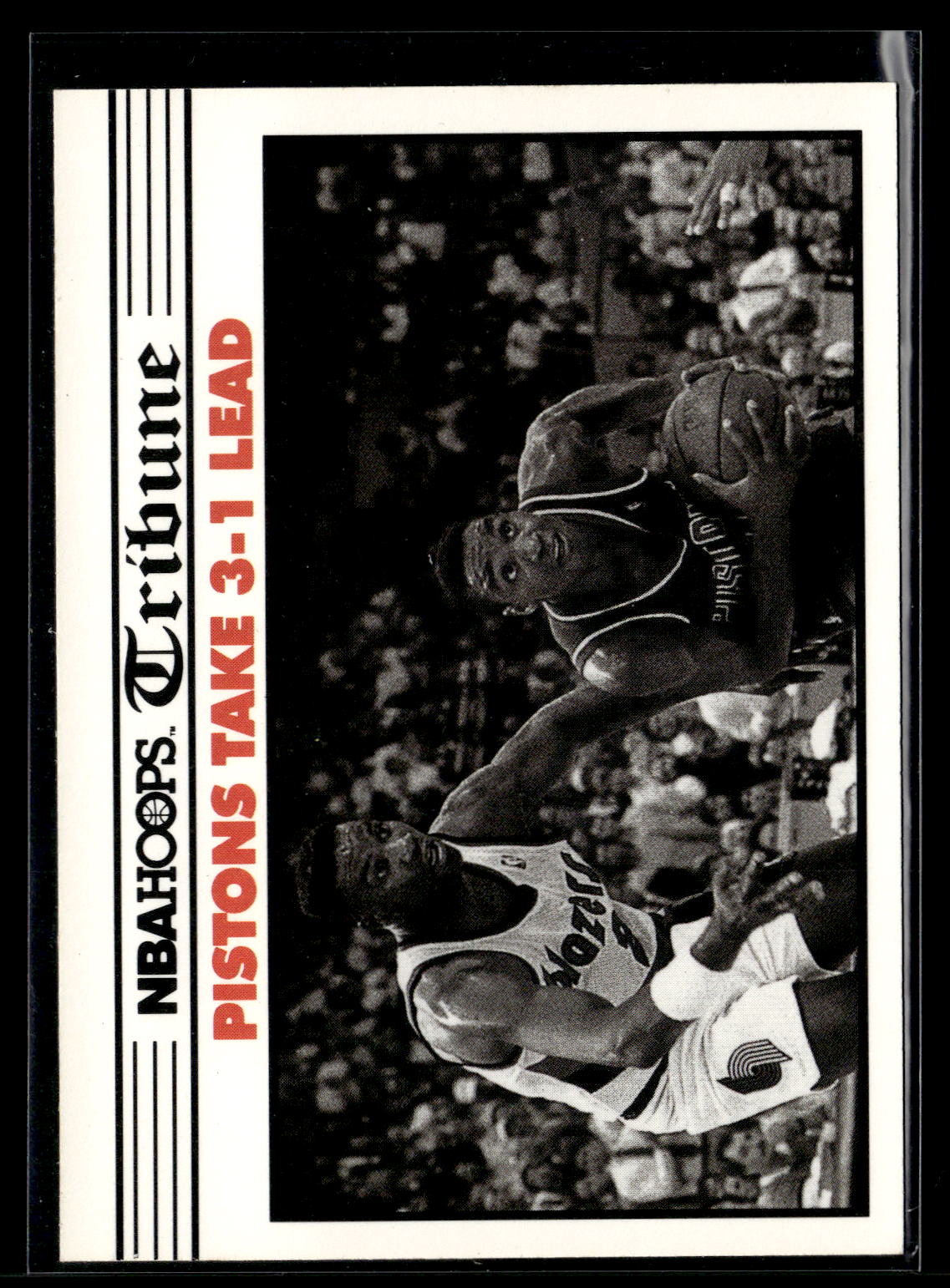 1990-91 Hoops #340 Pistons Take 3-1 Lead TRIB