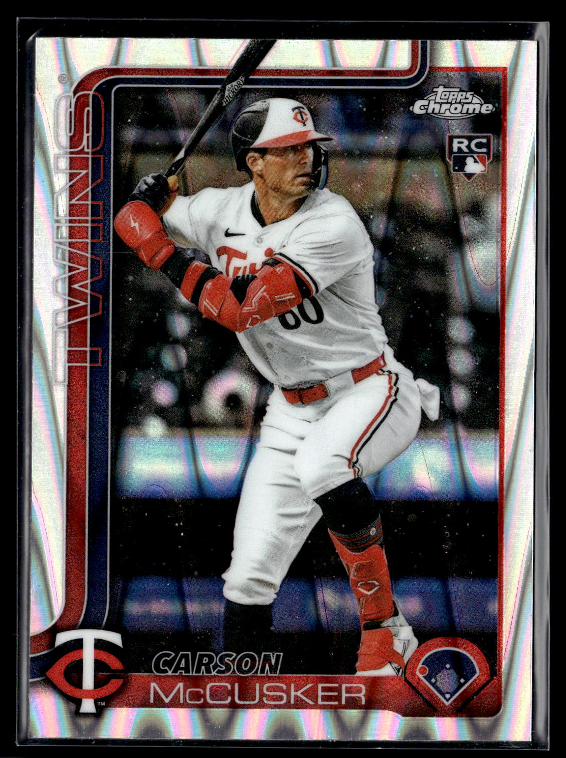 2025 Topps Chrome Update #USC155 Carson McCusker RayWave Refractor Rookie