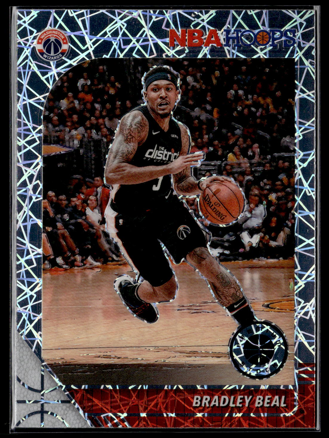 2019-20 Hoops Premium Stock #192 Bradley Beal Prizms Silver Laser