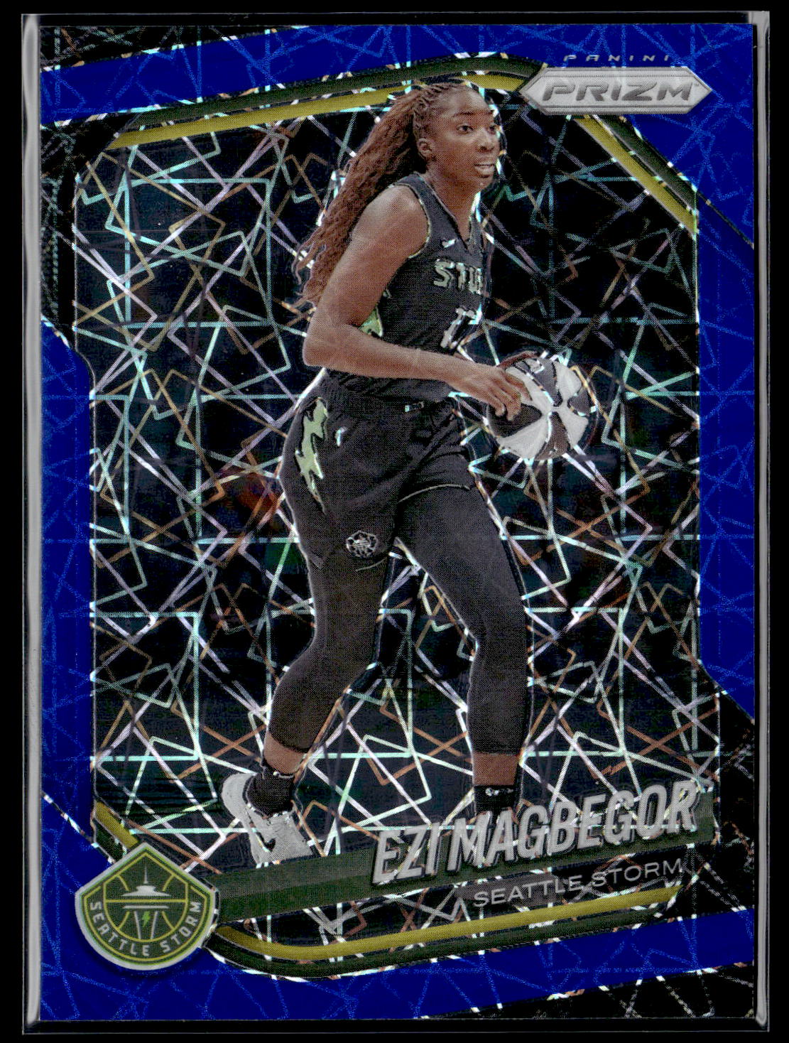 2025 Panini Prizm WNBA #36 Ezi Magbegor Blue Velocity Prizms