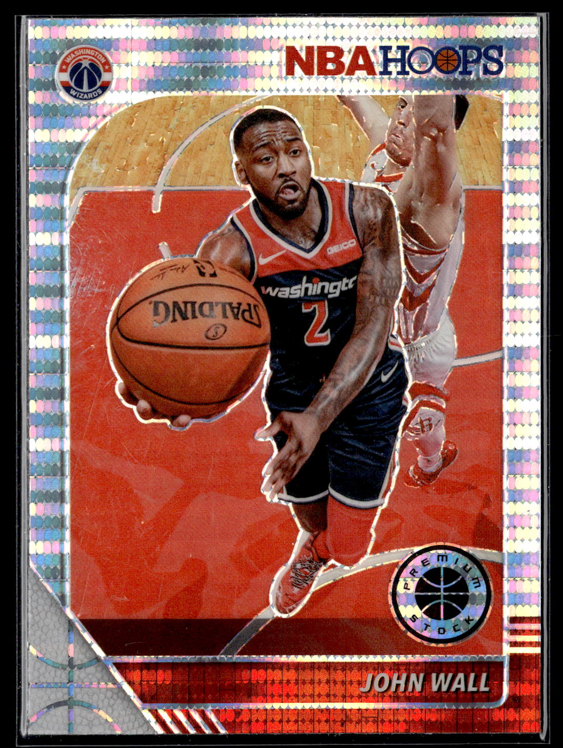 2019-20 Hoops Premium Stock #191 John Wall Prizms Pulsar