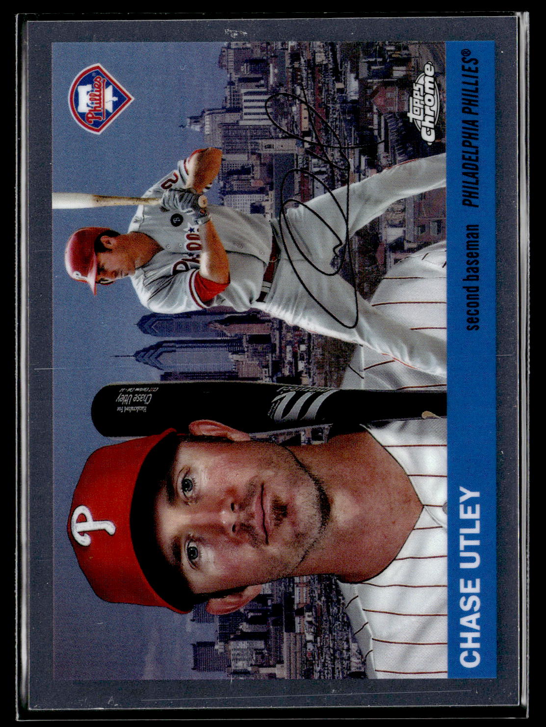 2025 Topps Chrome Platinum #55CV-57 Chase Utley 1955 Topps City Variations