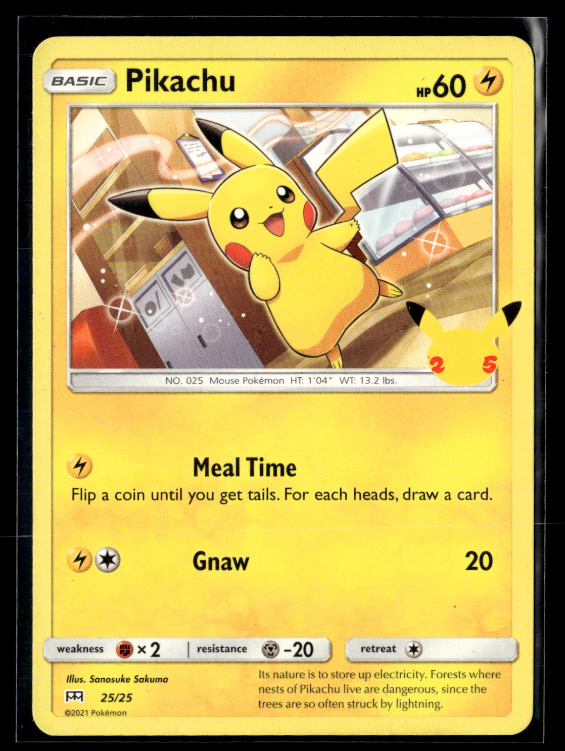 McDonald's 25th Anniversary Promos #025/025 Pikachu