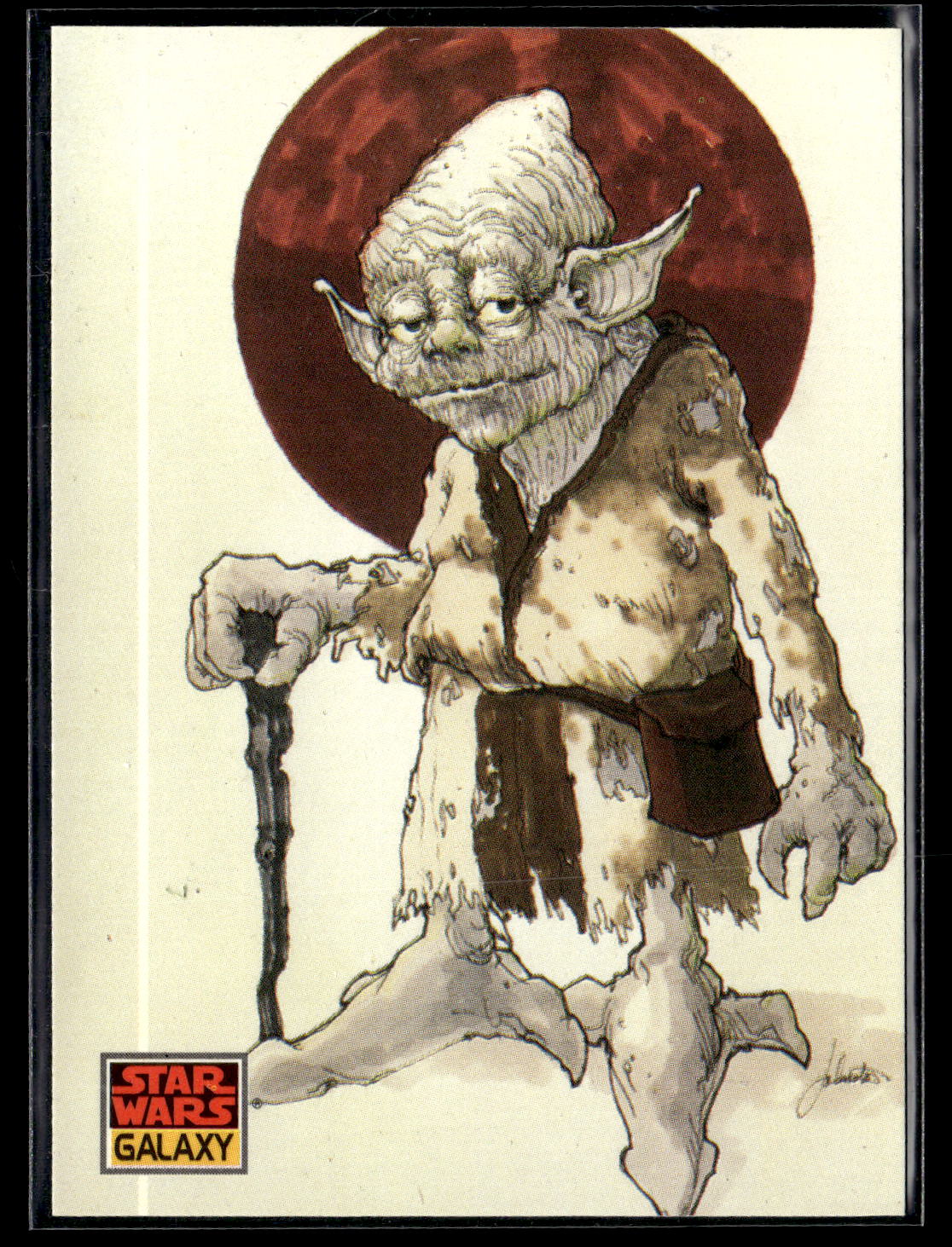 1993 Topps Star Wars Galaxy #23 Yoda