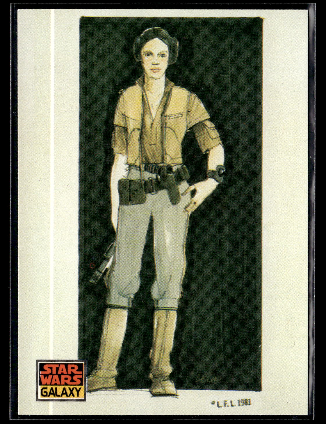 1993 Topps Star Wars Galaxy #29 Princess Leia