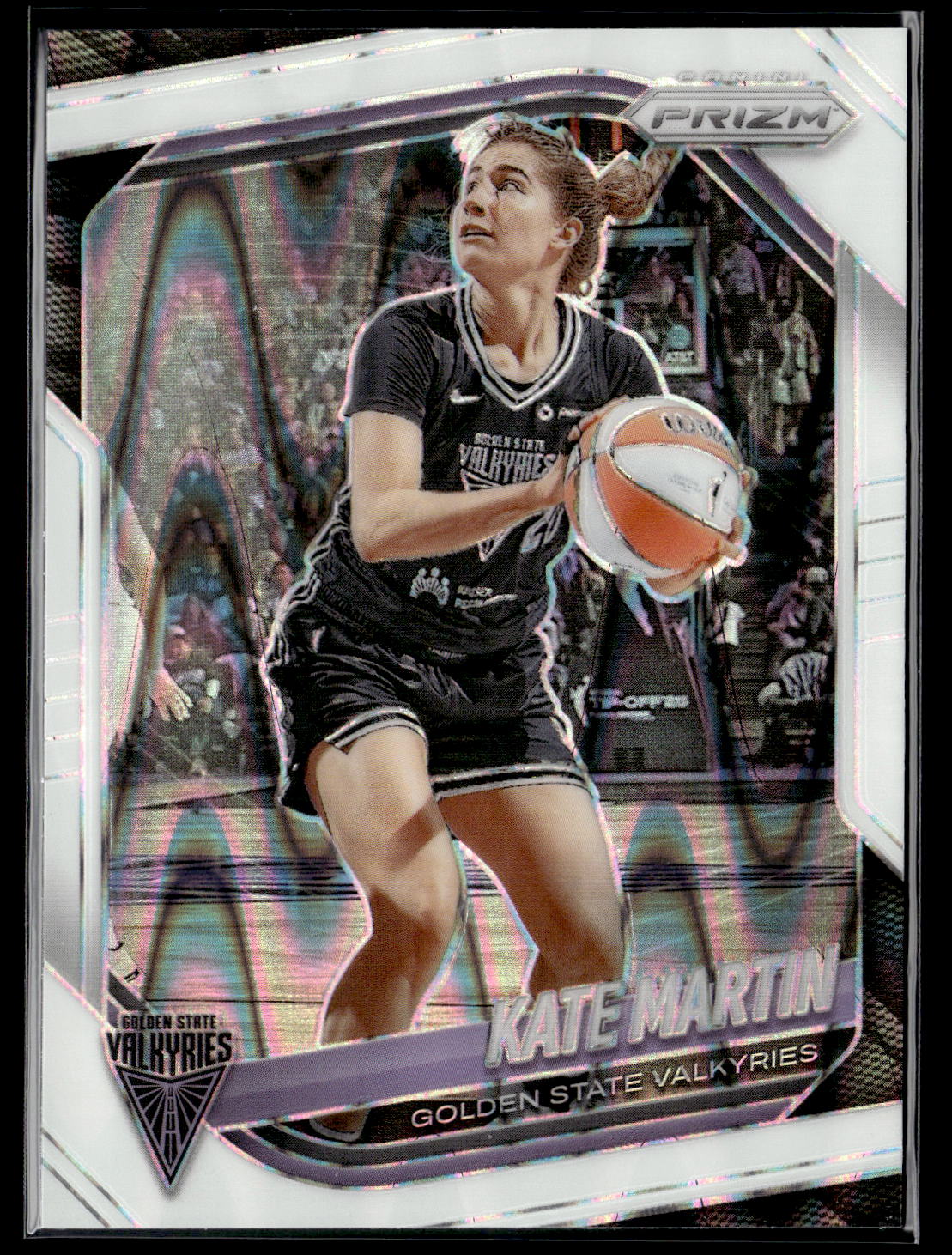 2025 Panini Prizm WNBA #97 Kate Martin White Seismic Prizms