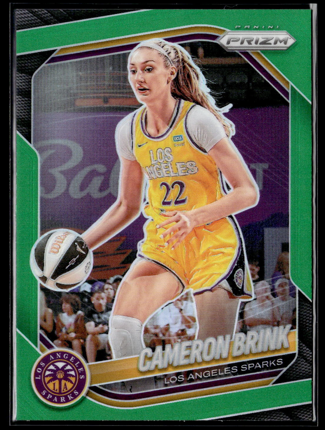 2025 Panini Prizm WNBA #87 Cameron Brink Green Prizms