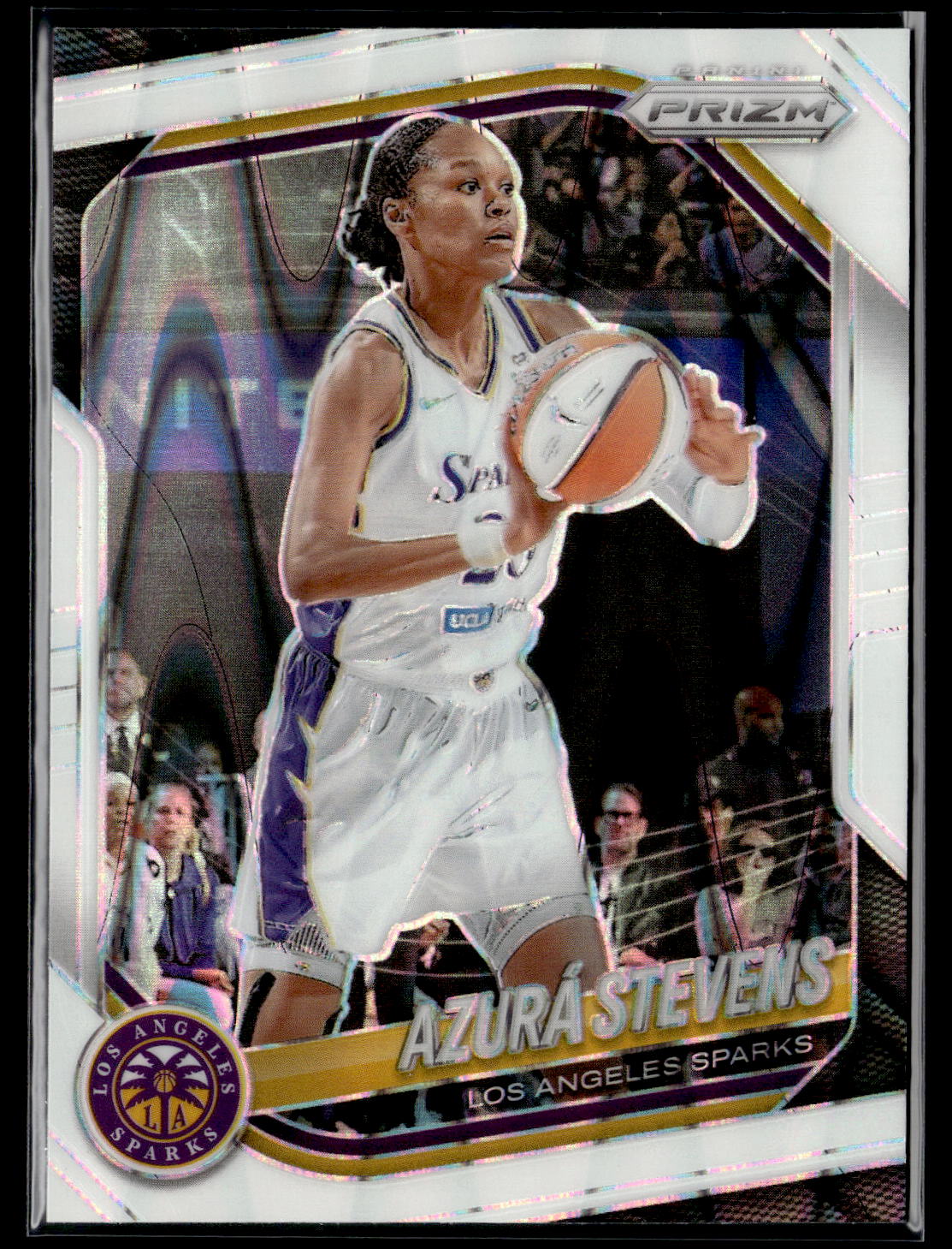 2025 Panini Prizm WNBA #64 Azura Stevens White Seismic Prizms
