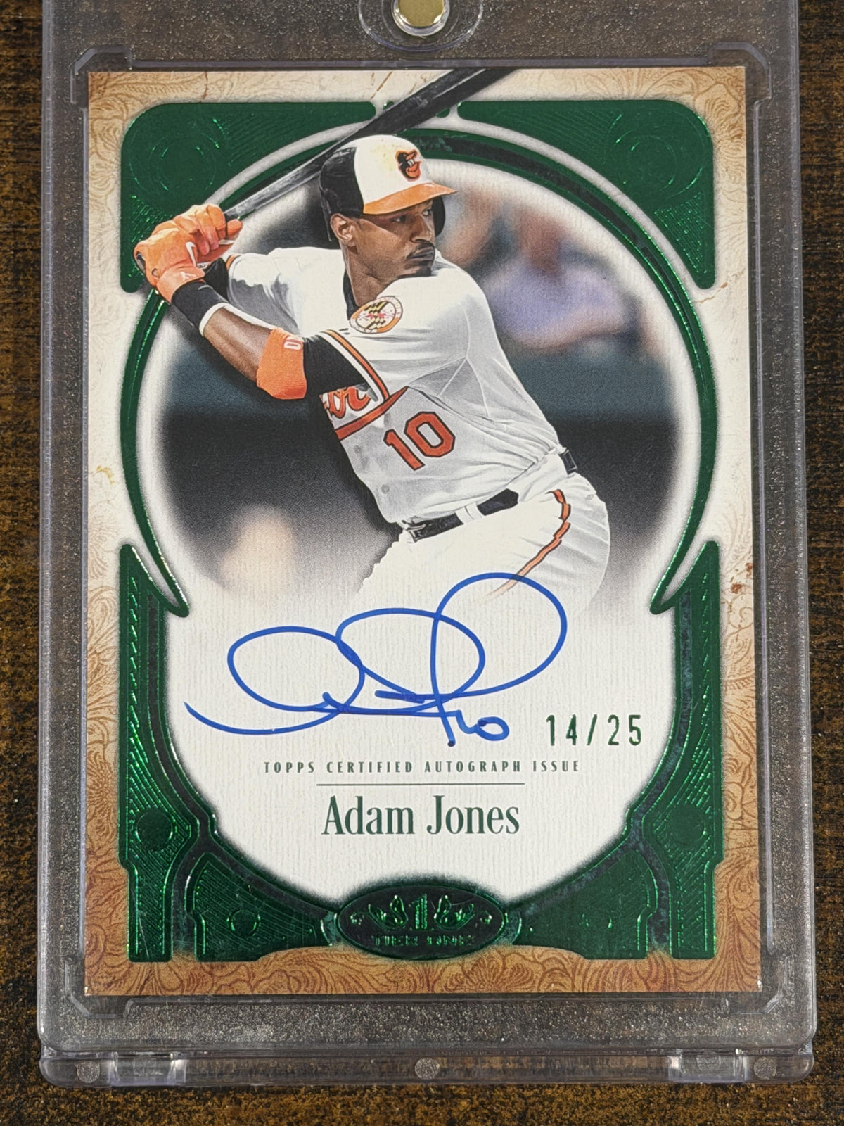 2026 Topps Tier One #PPA-AJO Adam Jones PP Autographs Green /25