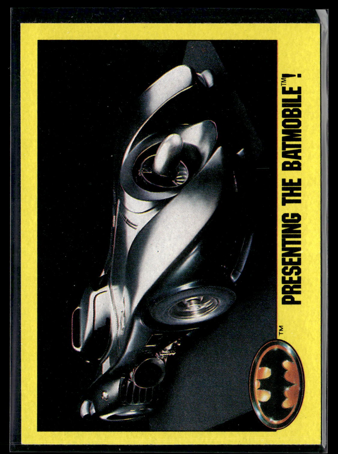 1989 Topps Batman #247 Presenting the Batmobile!