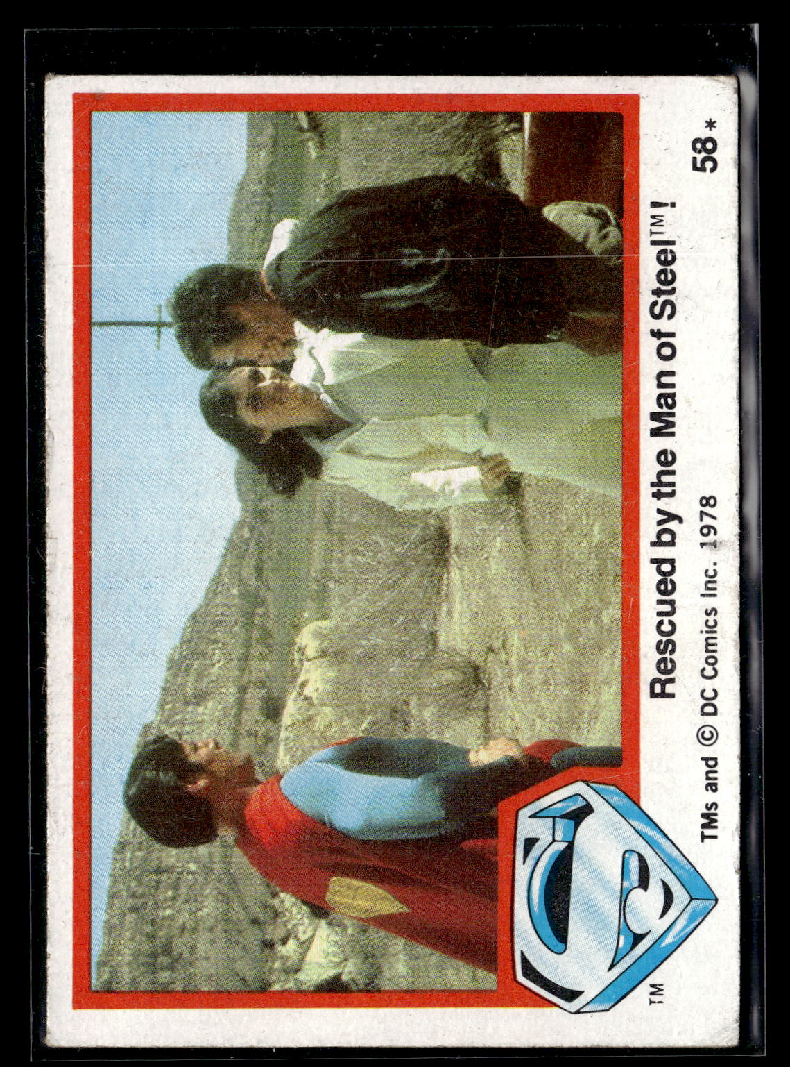 1978 Topps Superman: The Movie #58 Rescued by the Man of Steel!