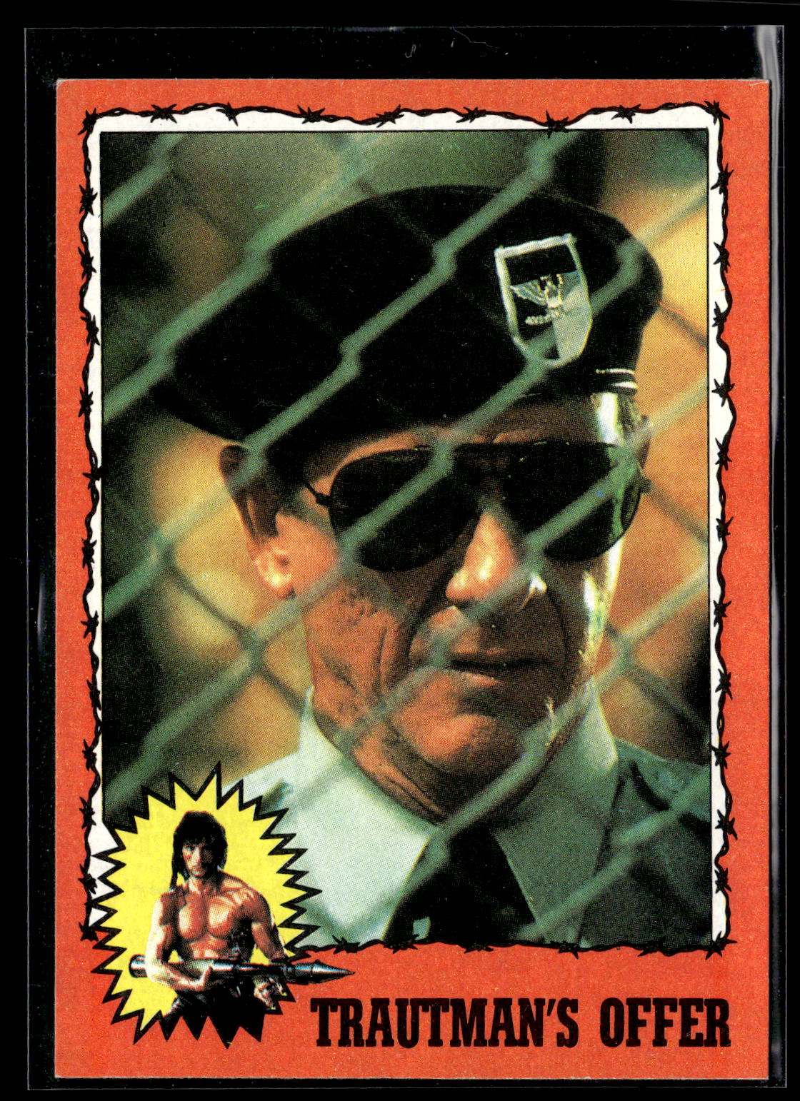 1985 Topps Rambo First Blood Part II #3 Trautman's Offer